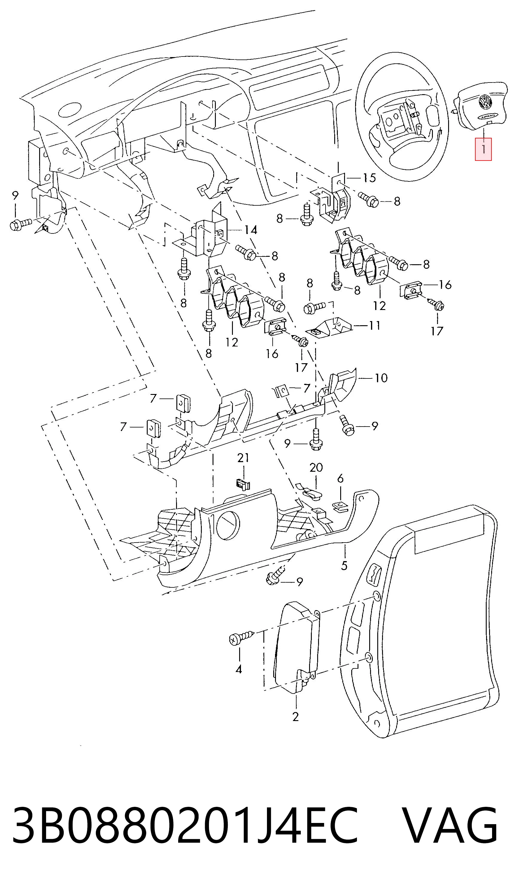3B0880201J4EC VAG