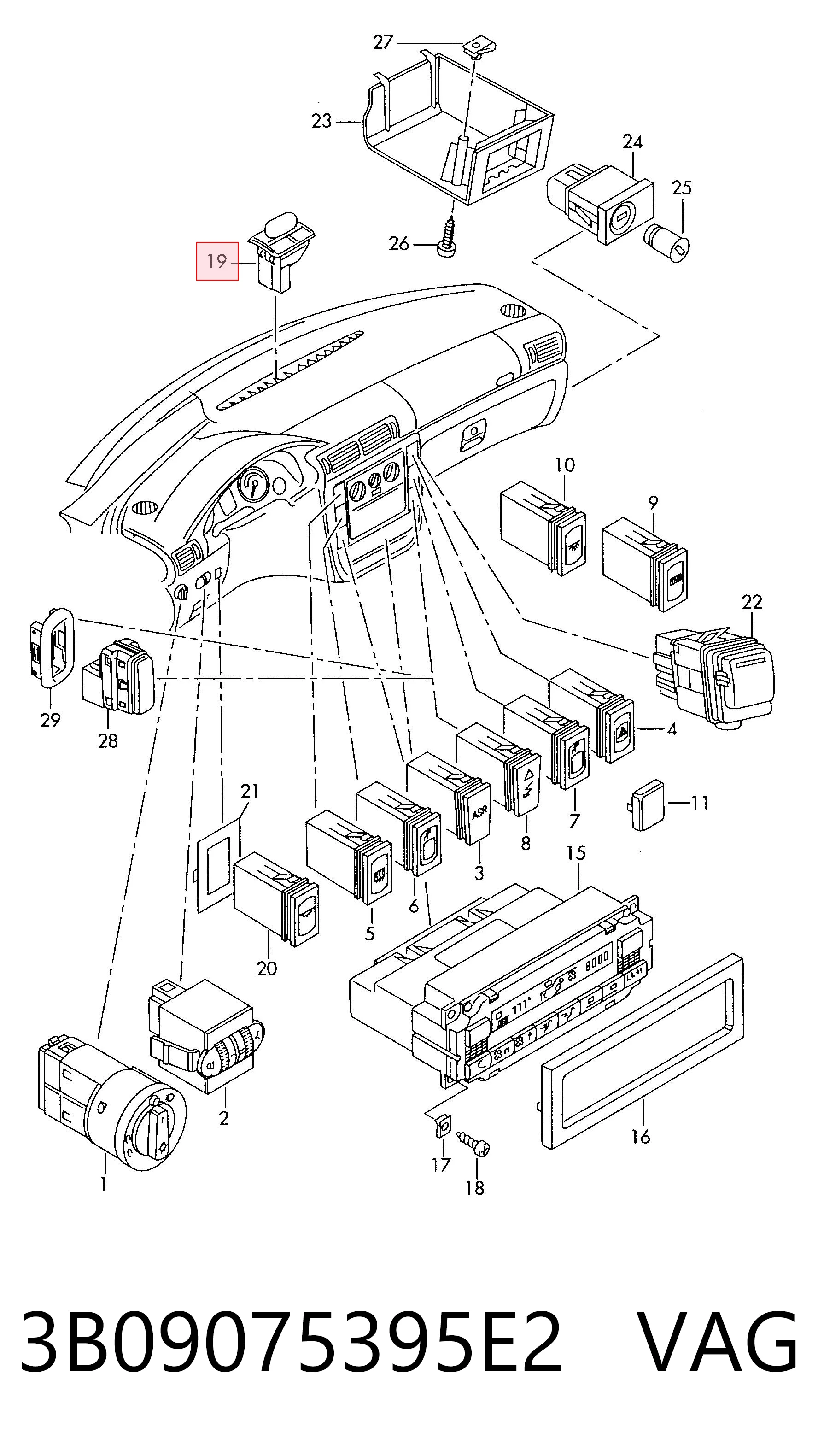 3B09075395E2 VAG