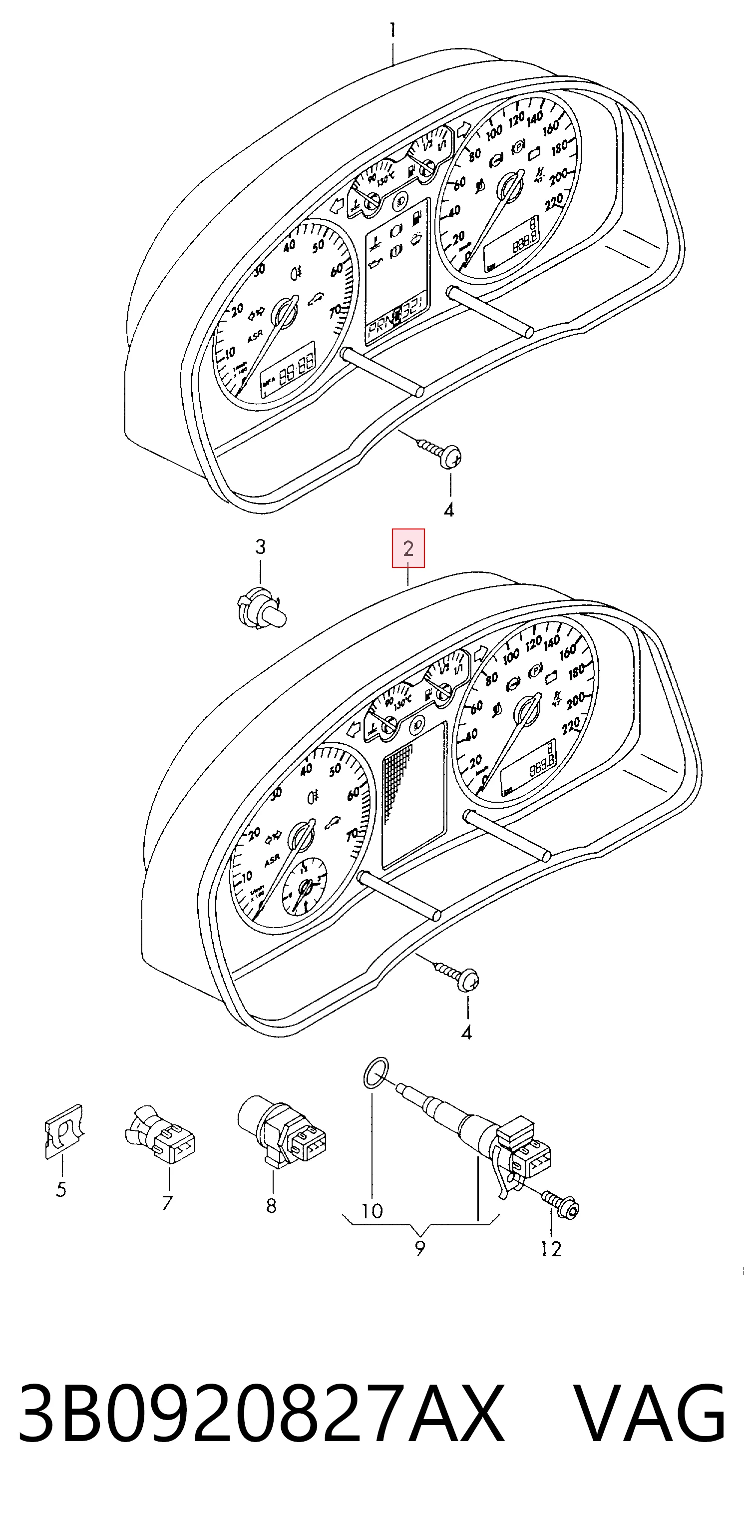 3B0920827AX VAG