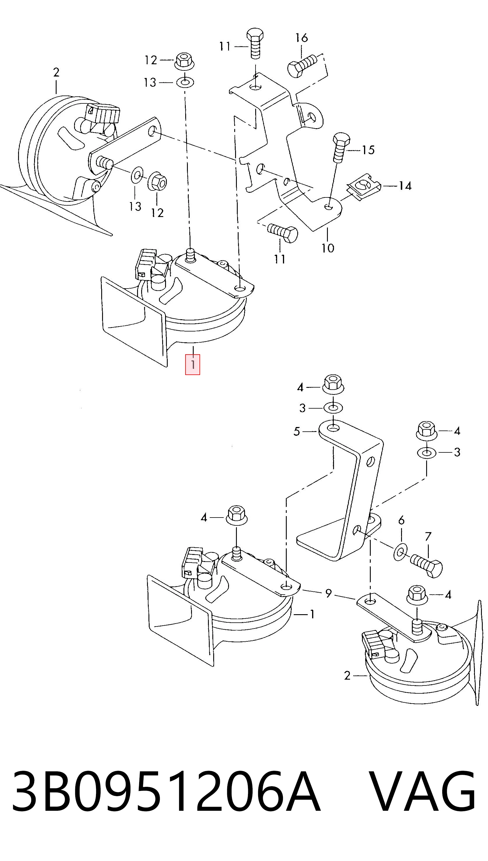 3B0951206A VAG