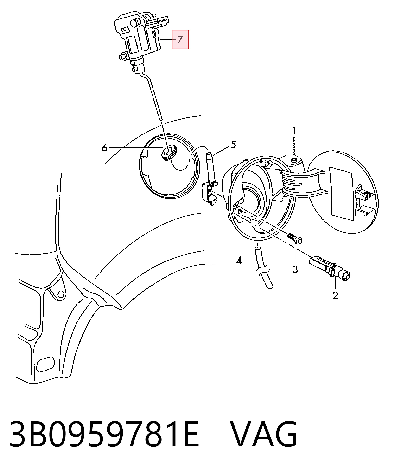 Motor de apertura de tapa de combustible Volkswagen Polo IV hatchback (9N, 9A) (2001 - 2014) precio, desde 37,43 EUR
