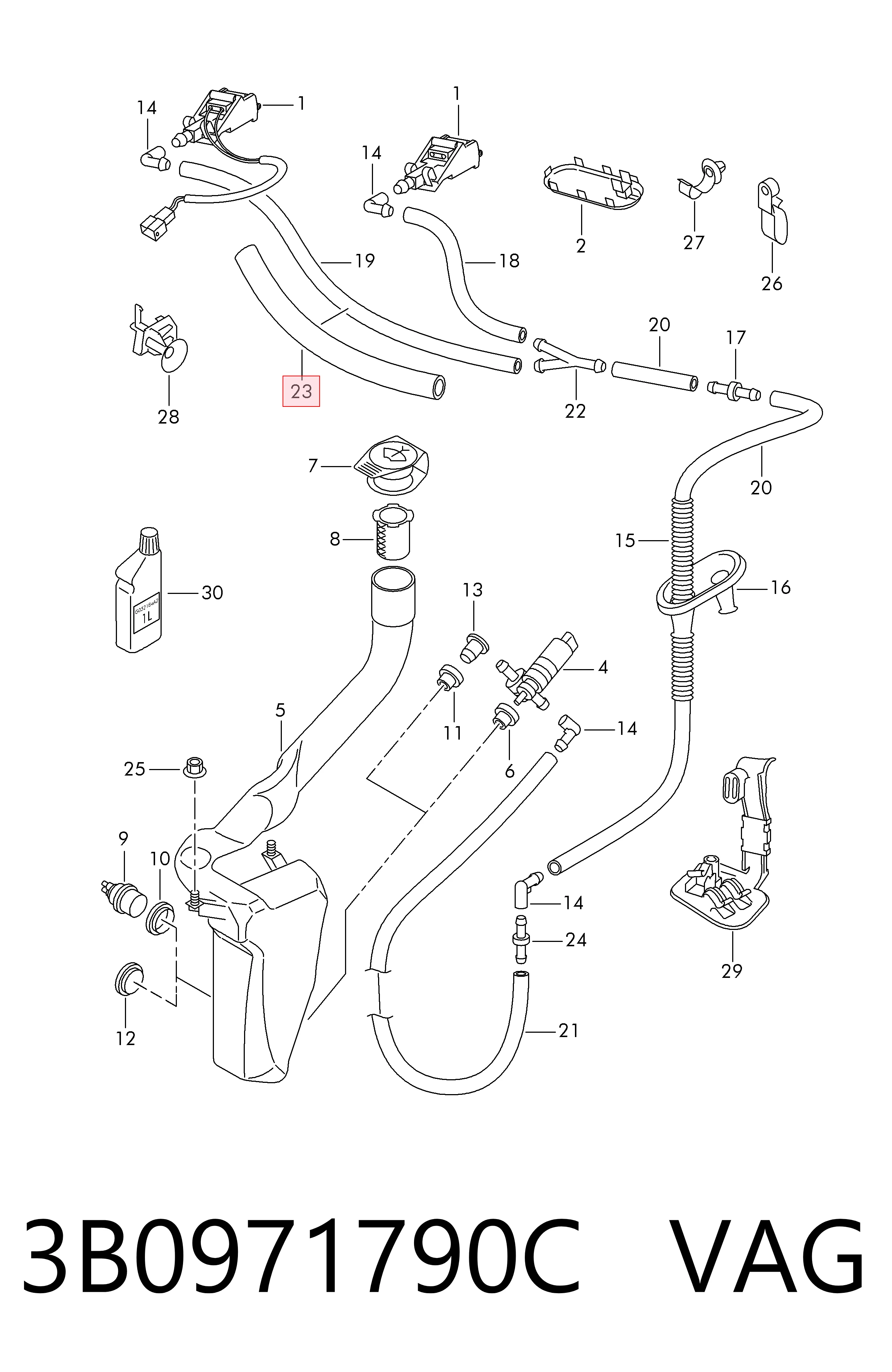 3B0971790C VAG