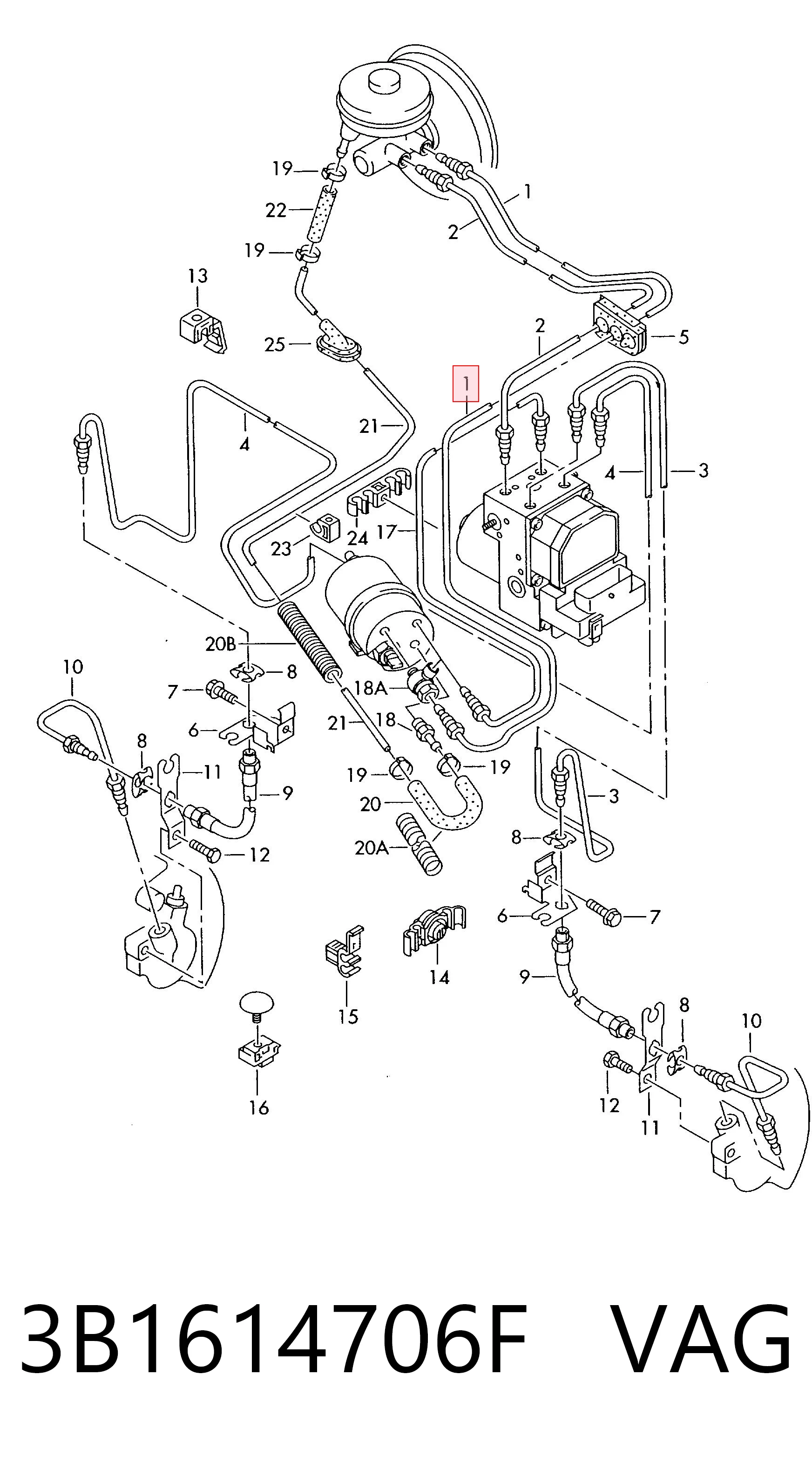 3B1614706F VAG