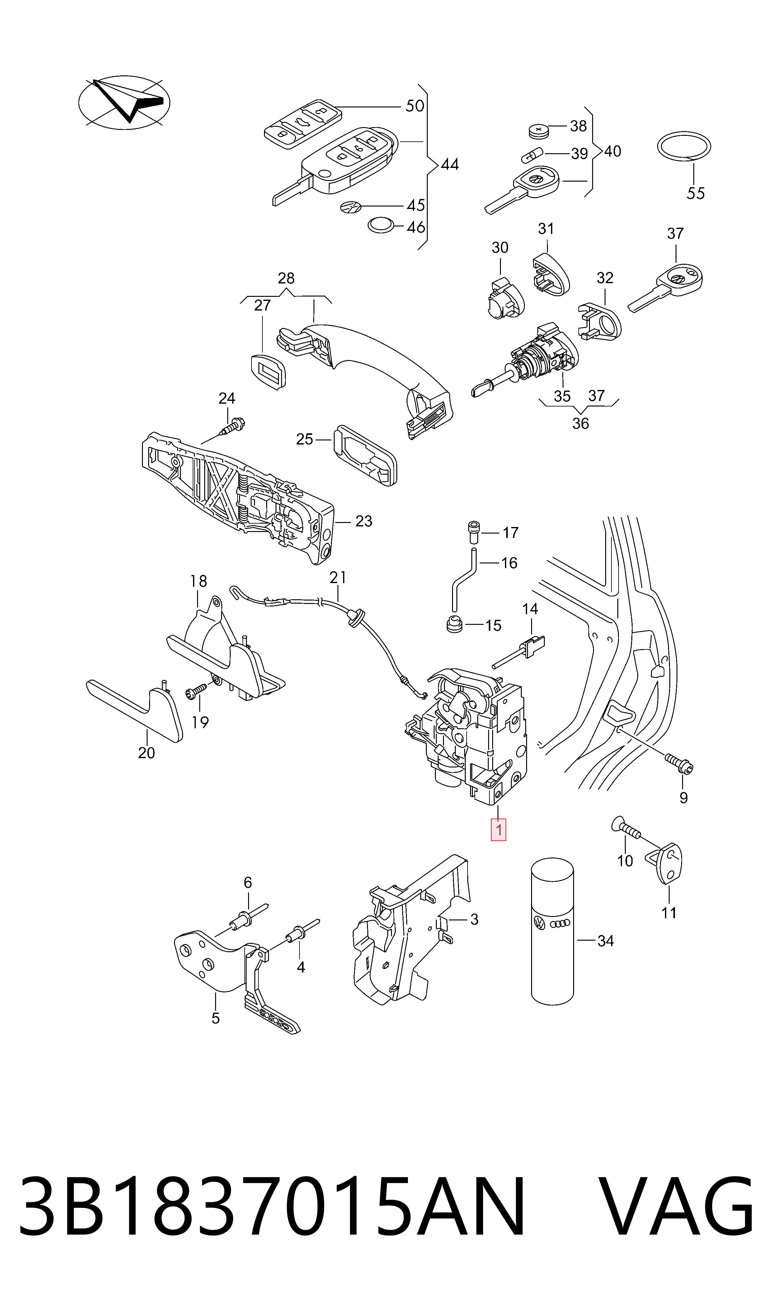 3B1837015AN VAG