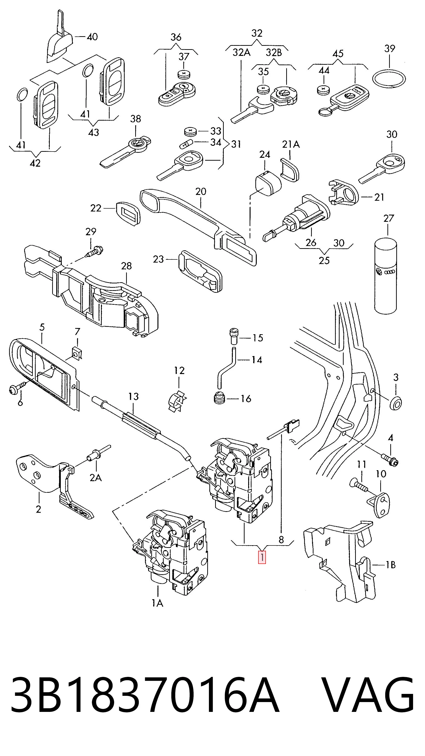 3B1837016A VAG