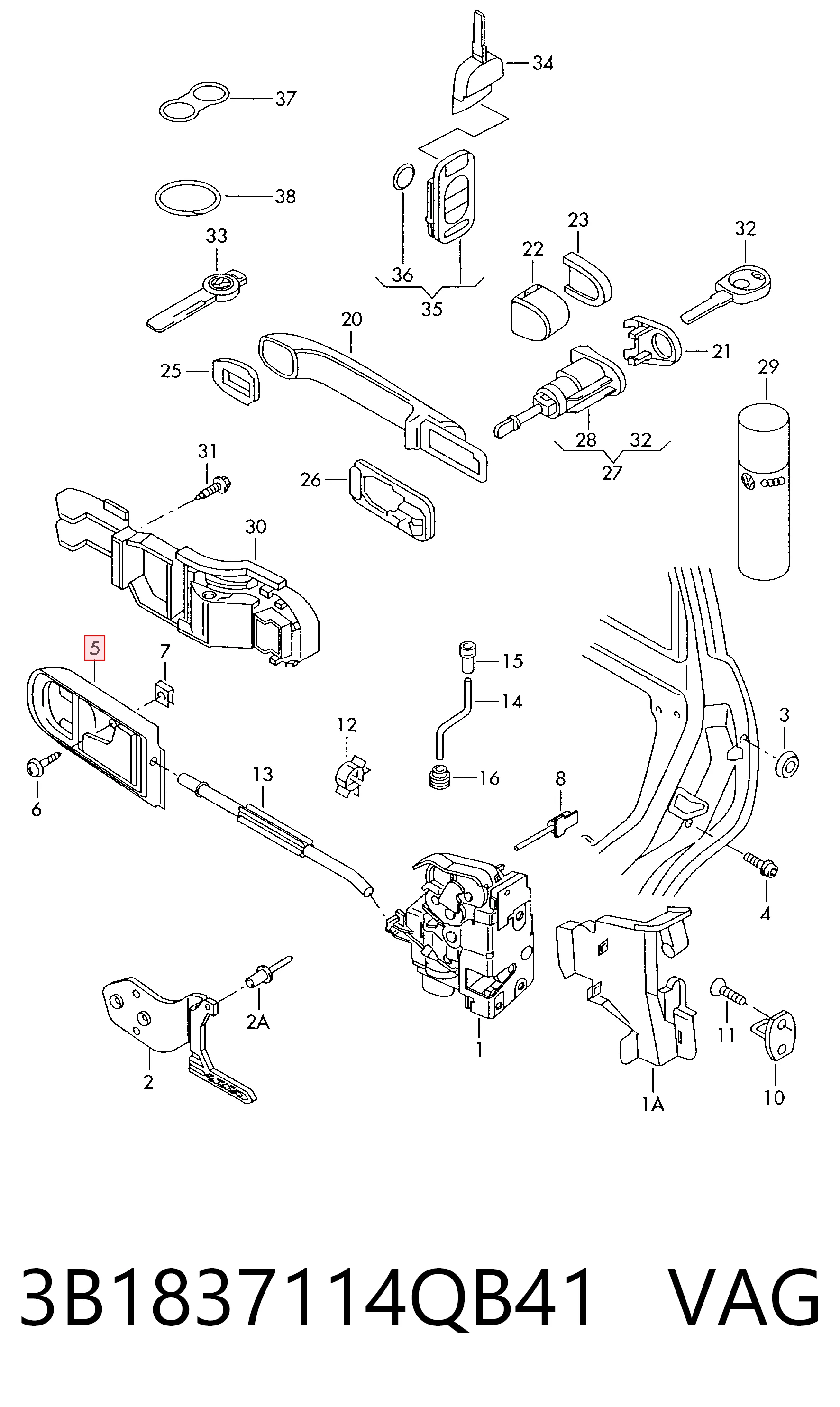 3B1837114QB41 VAG