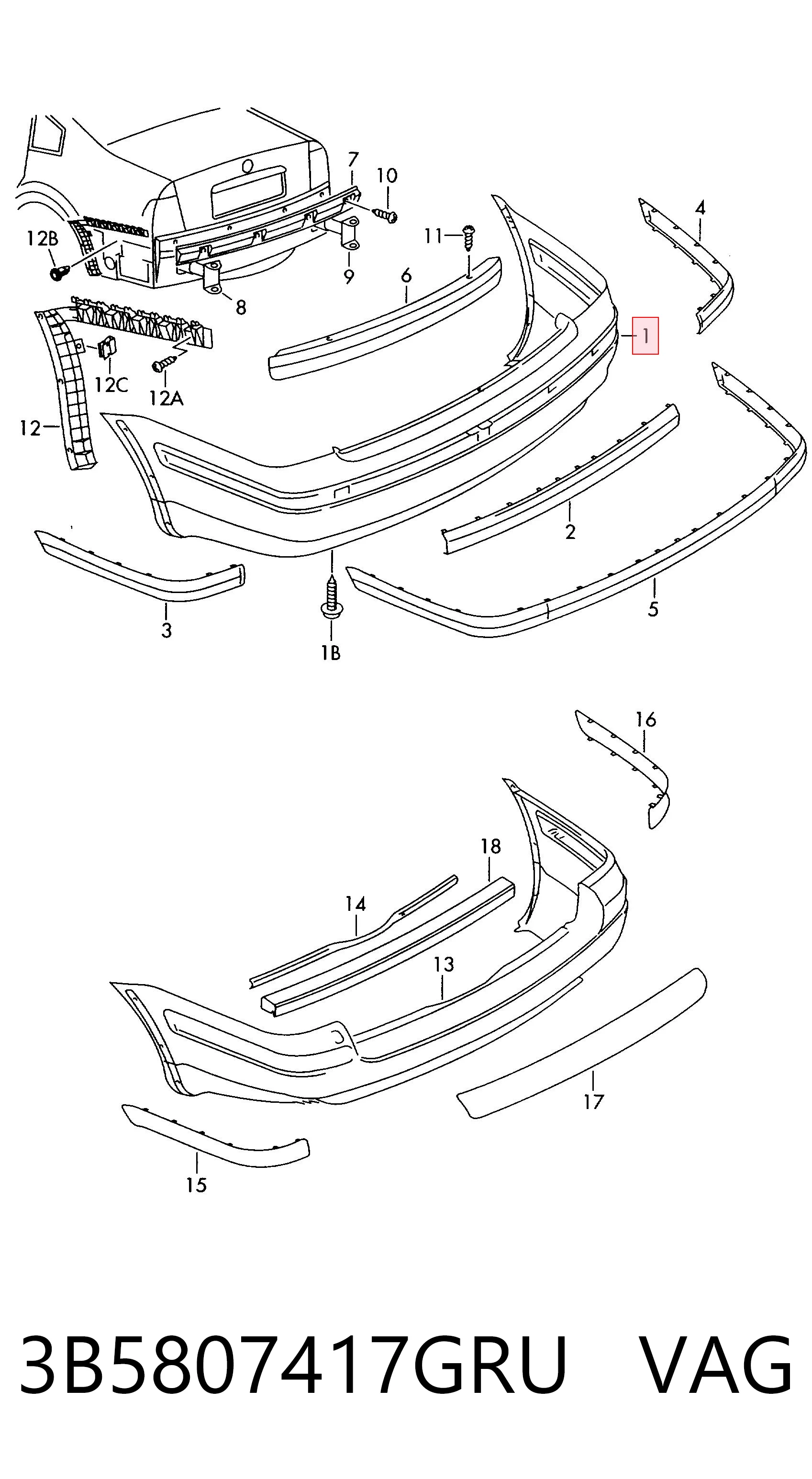 3B5807417GRU VAG