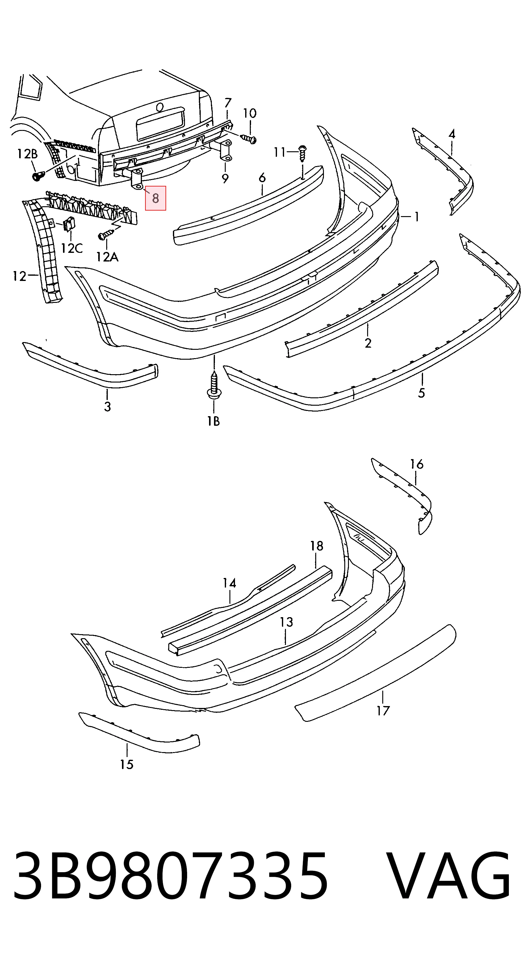 3B9807335 VAG