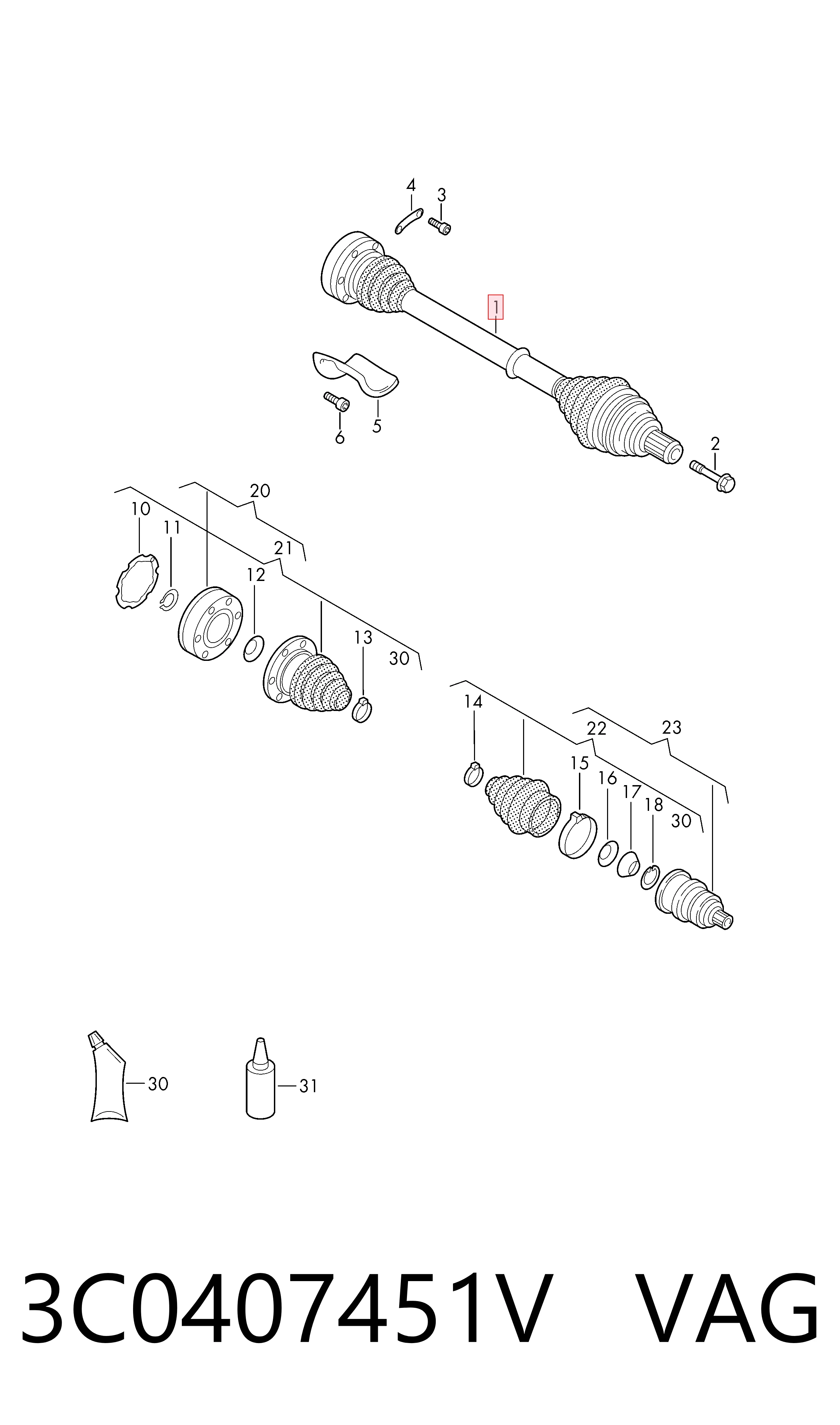 3C0407451V VAG