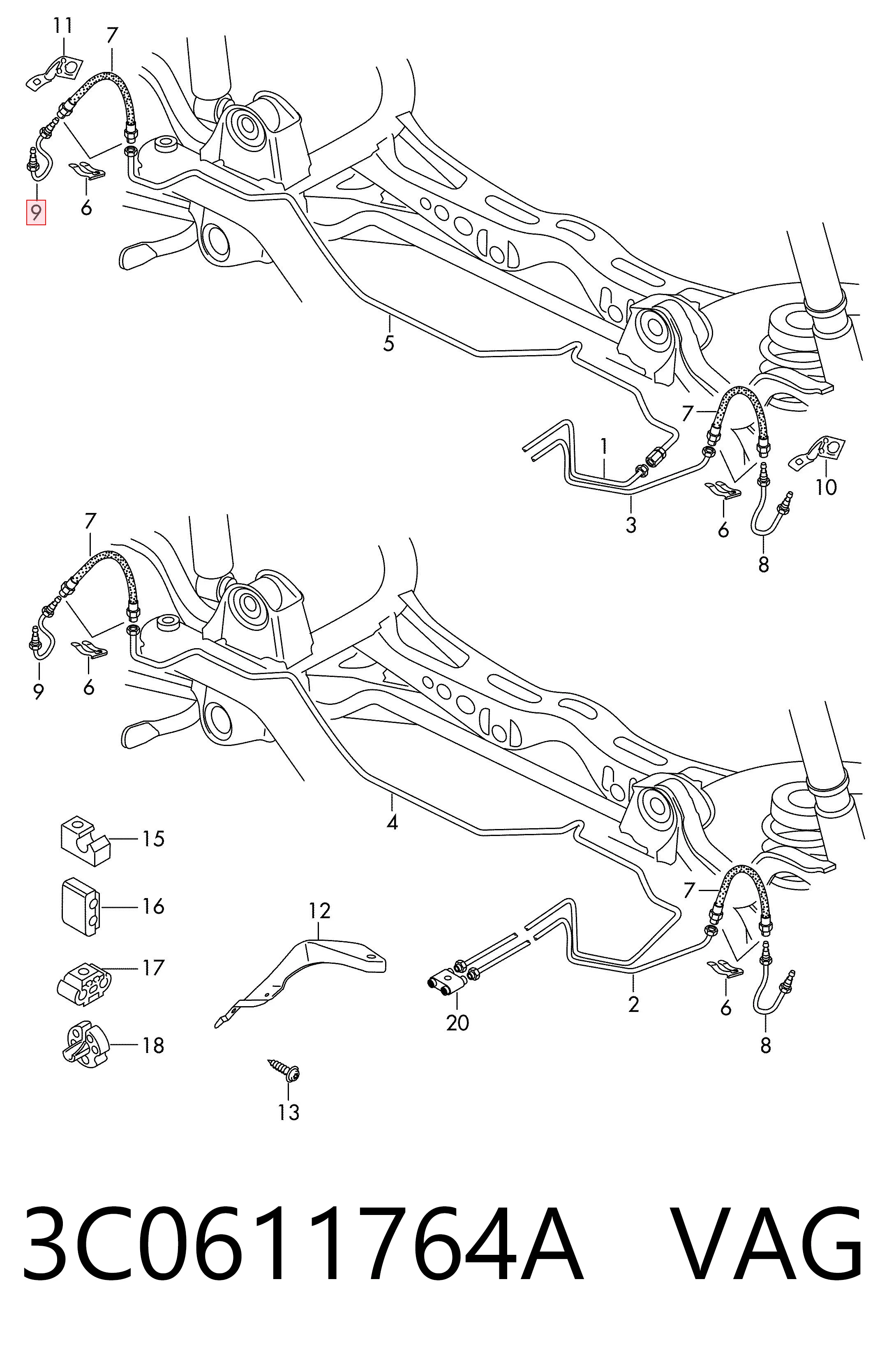 3C0611764A VAG