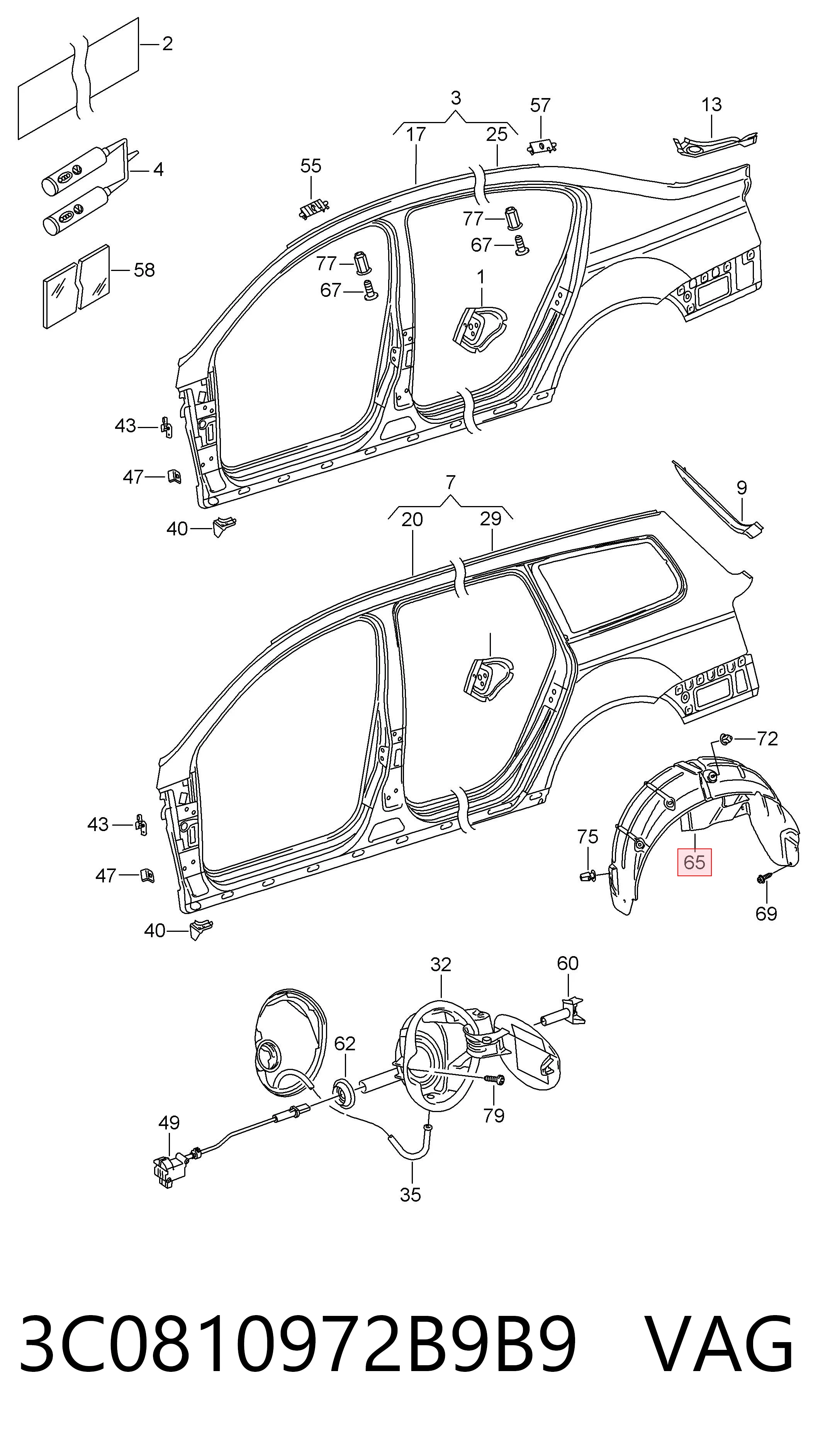 3C0810972B9B9 VAG