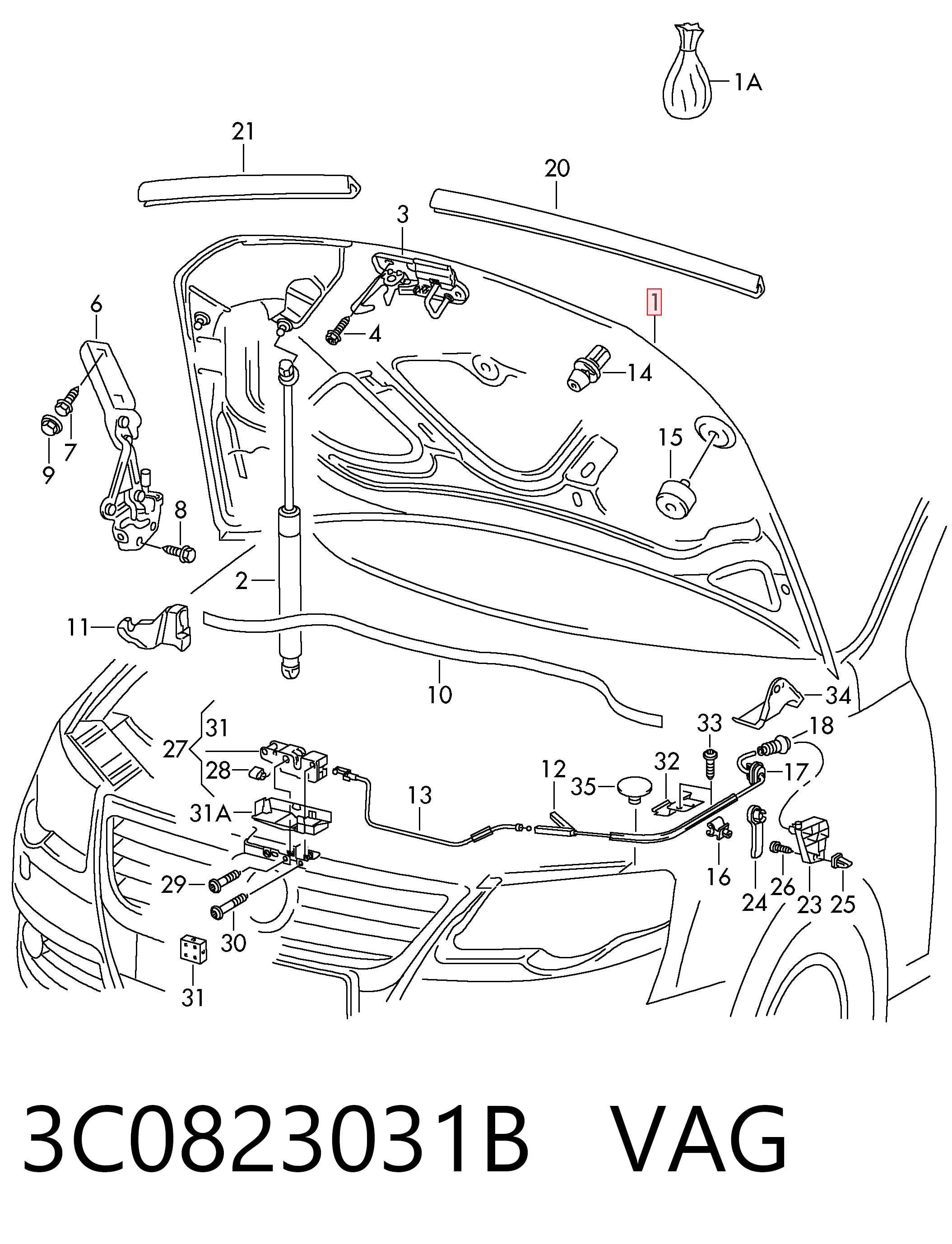 3C0823031B VAG