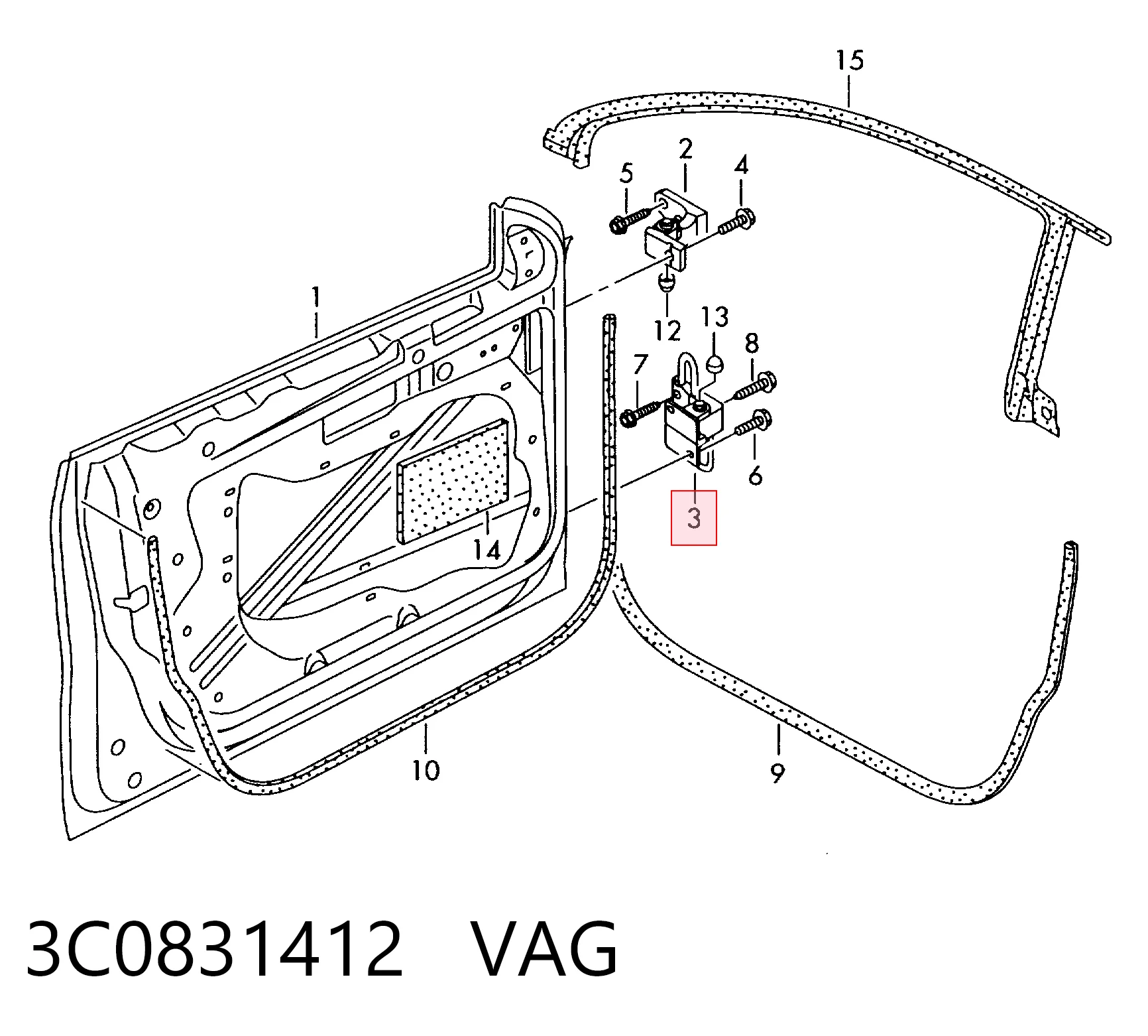 3C0831412 VAG