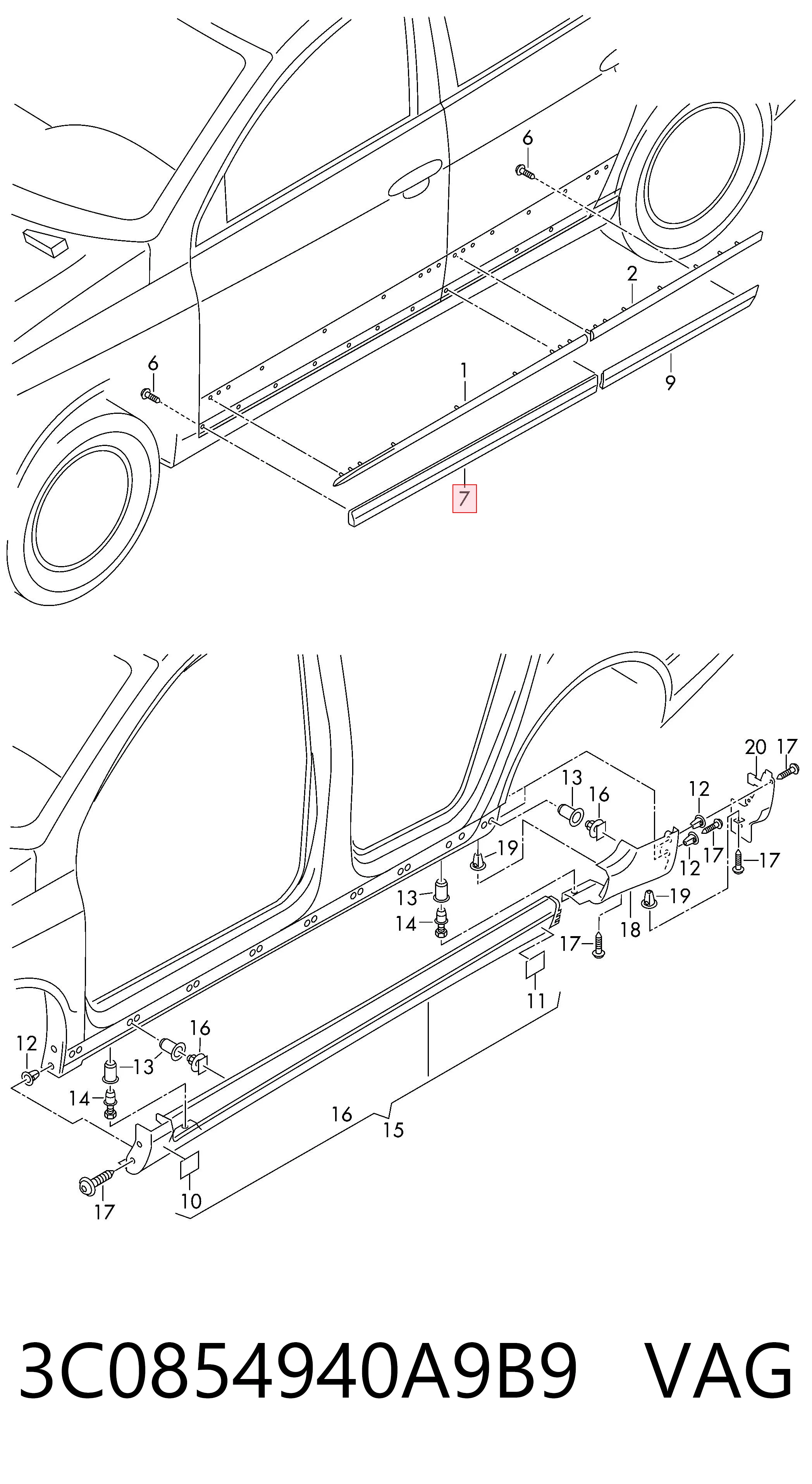 3C0854940A9B9 VAG