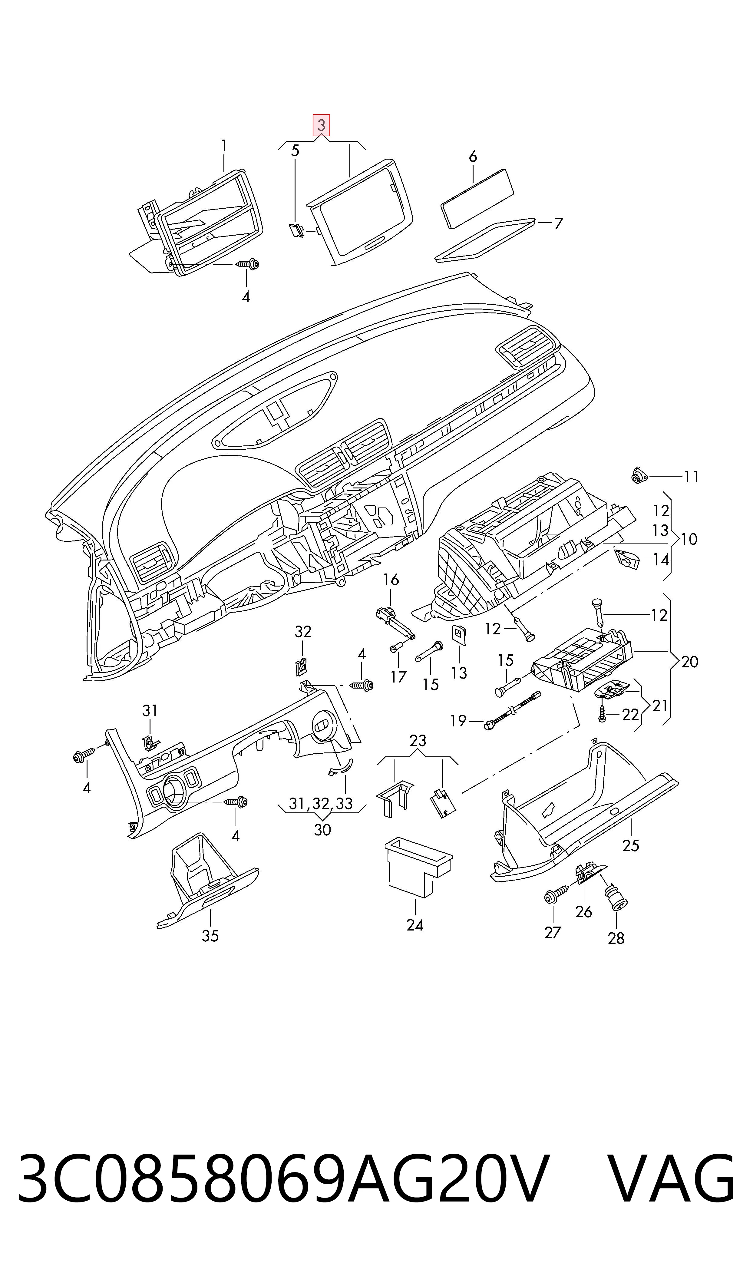 3C0858069AG20V VAG