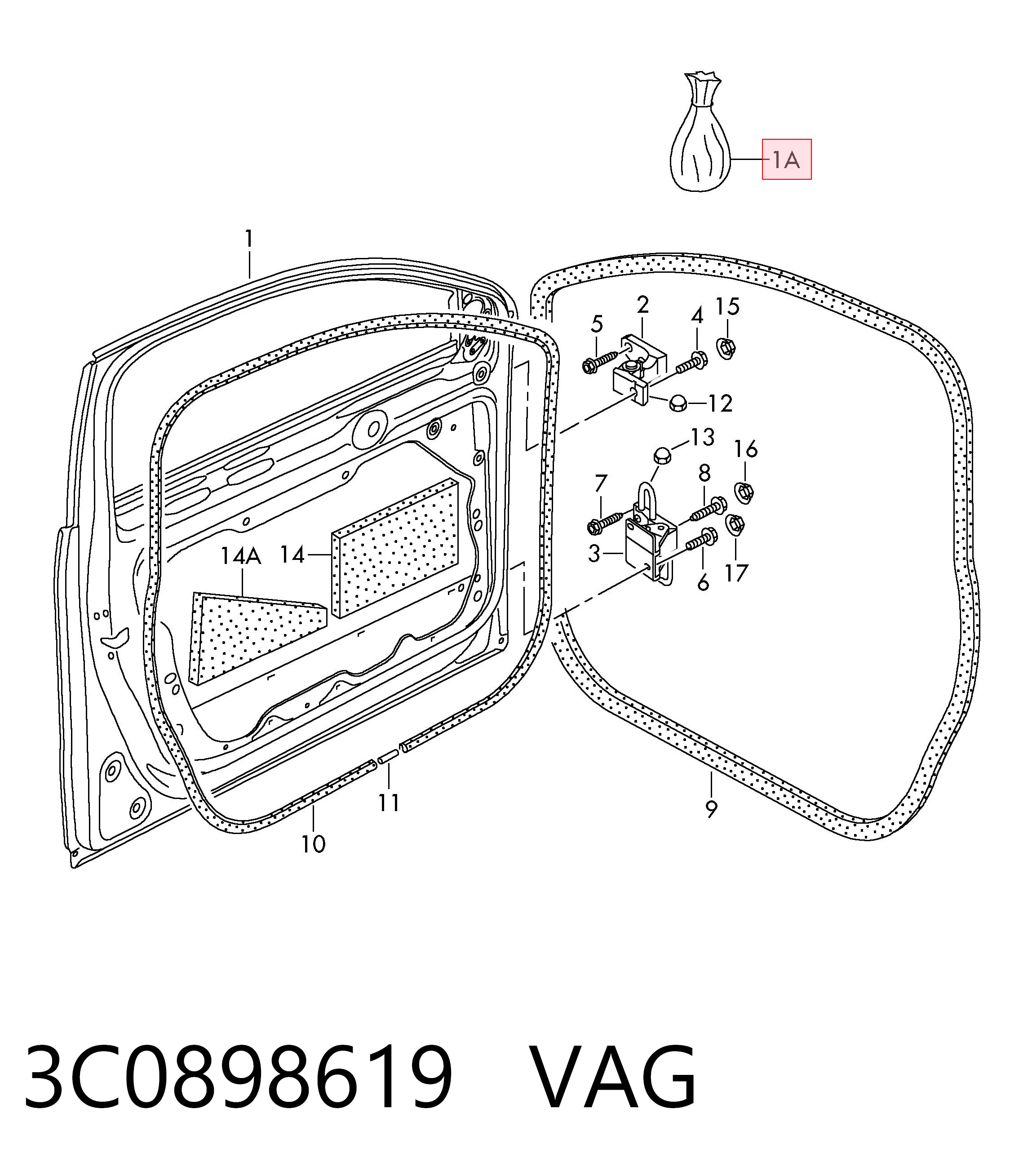 3C0898619 VAG 