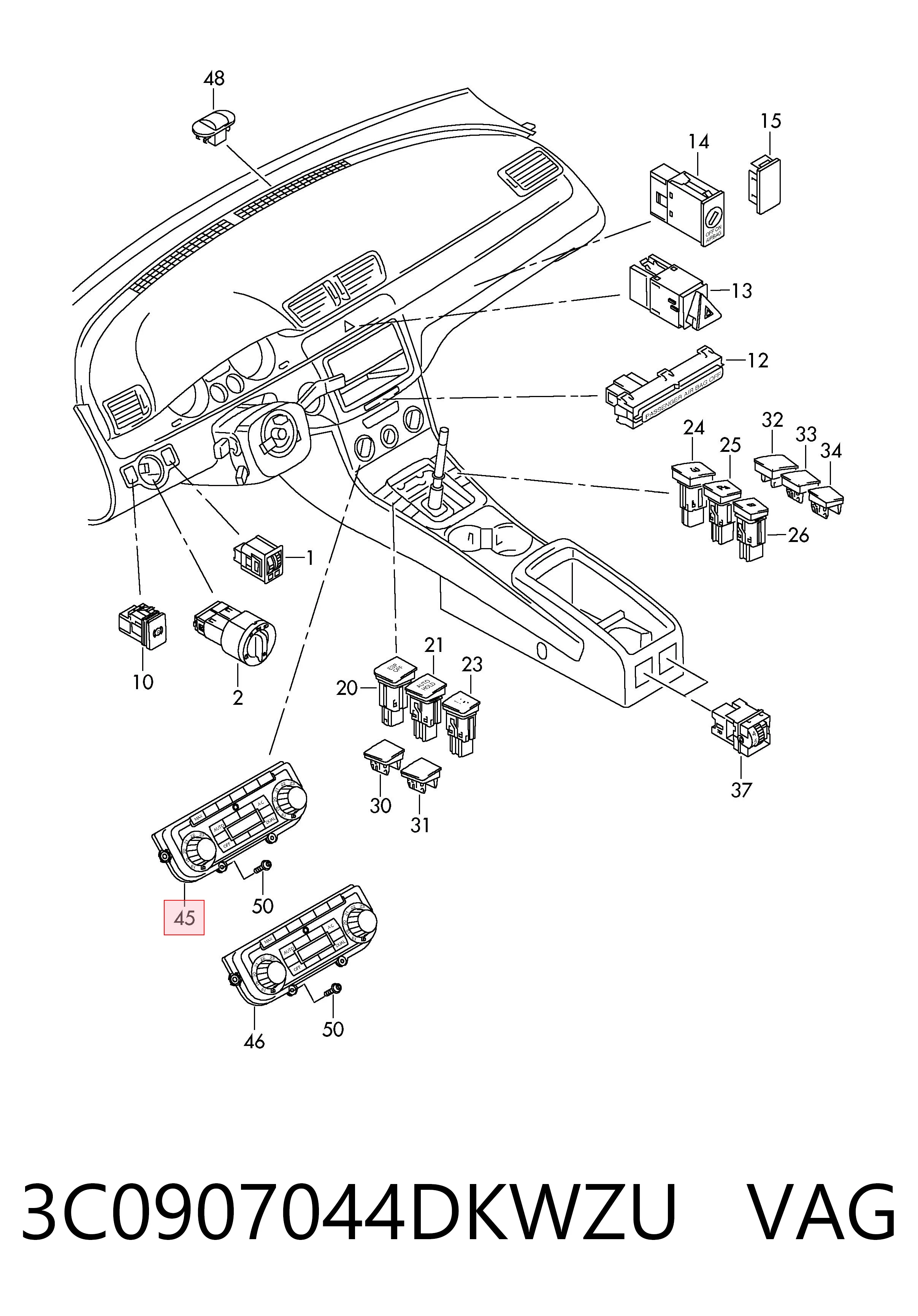 3C0907044DKWZU VAG