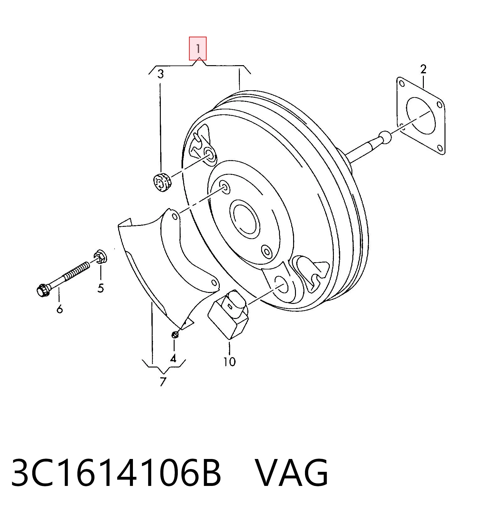 3C1614106B VAG