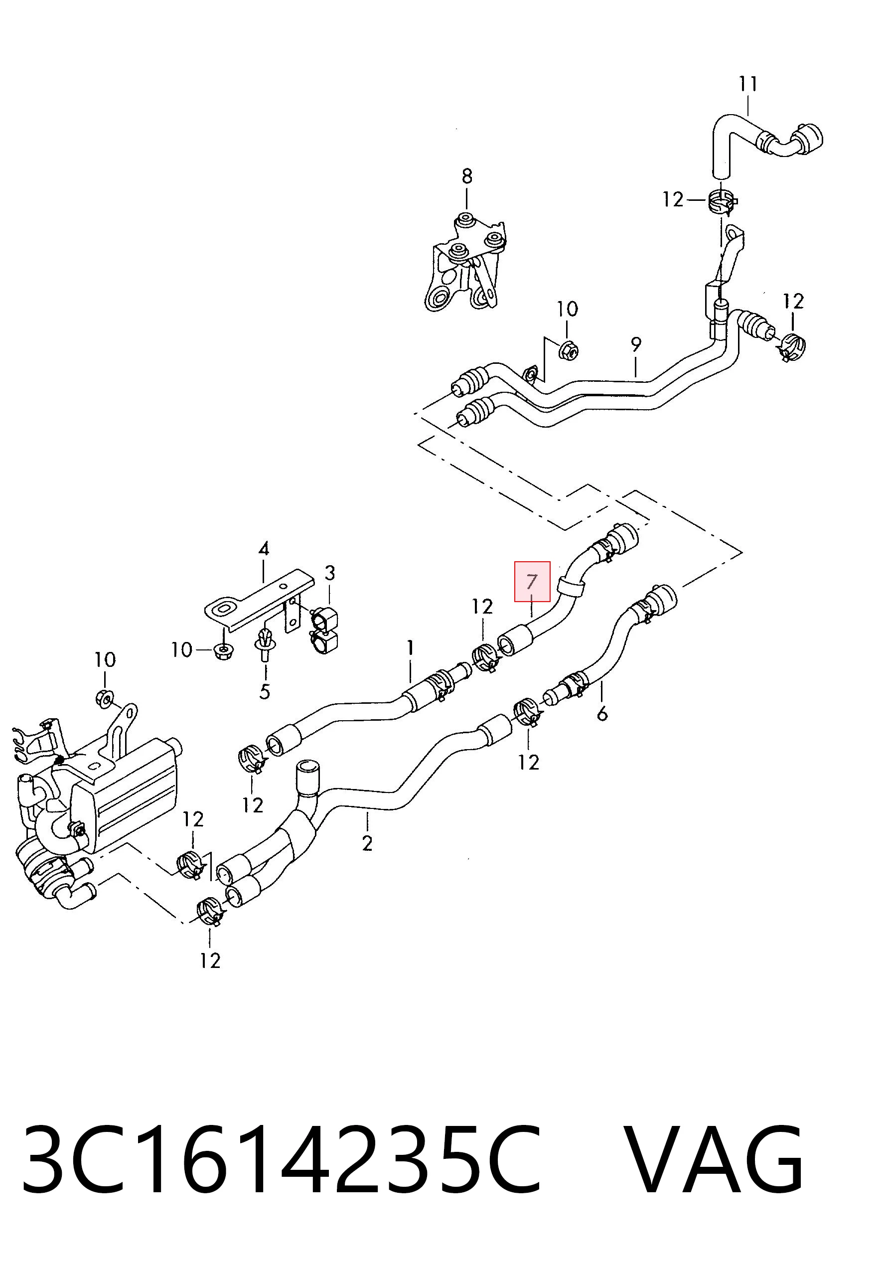 3C1614235C VAG