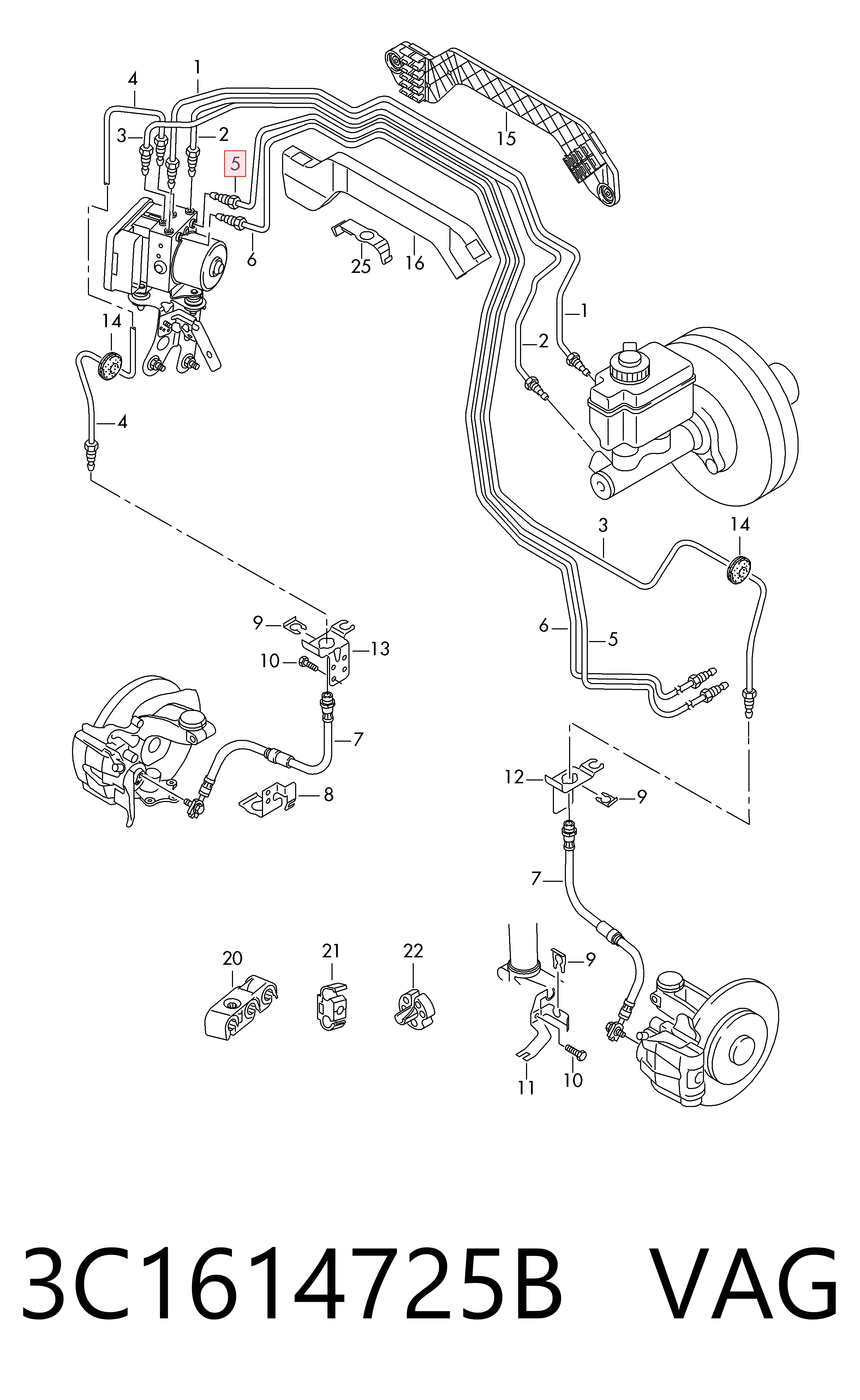 3C1614725B VAG