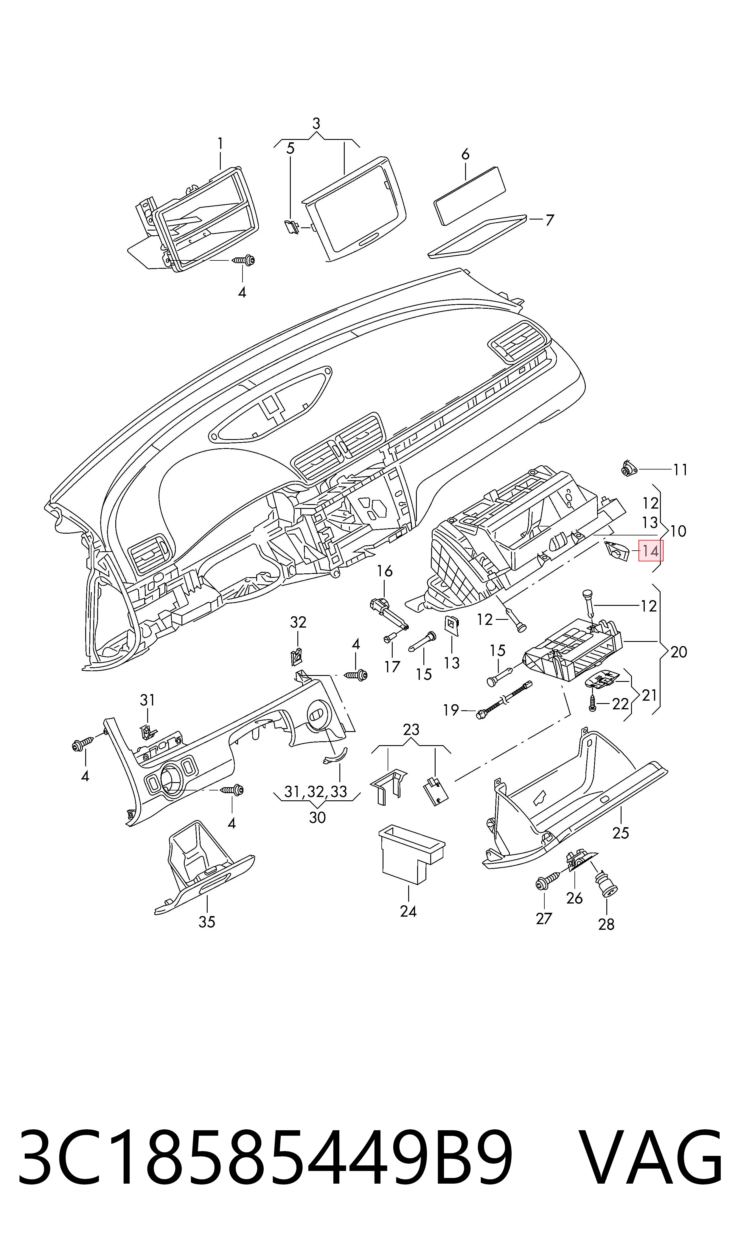 3C18585449B9 VAG