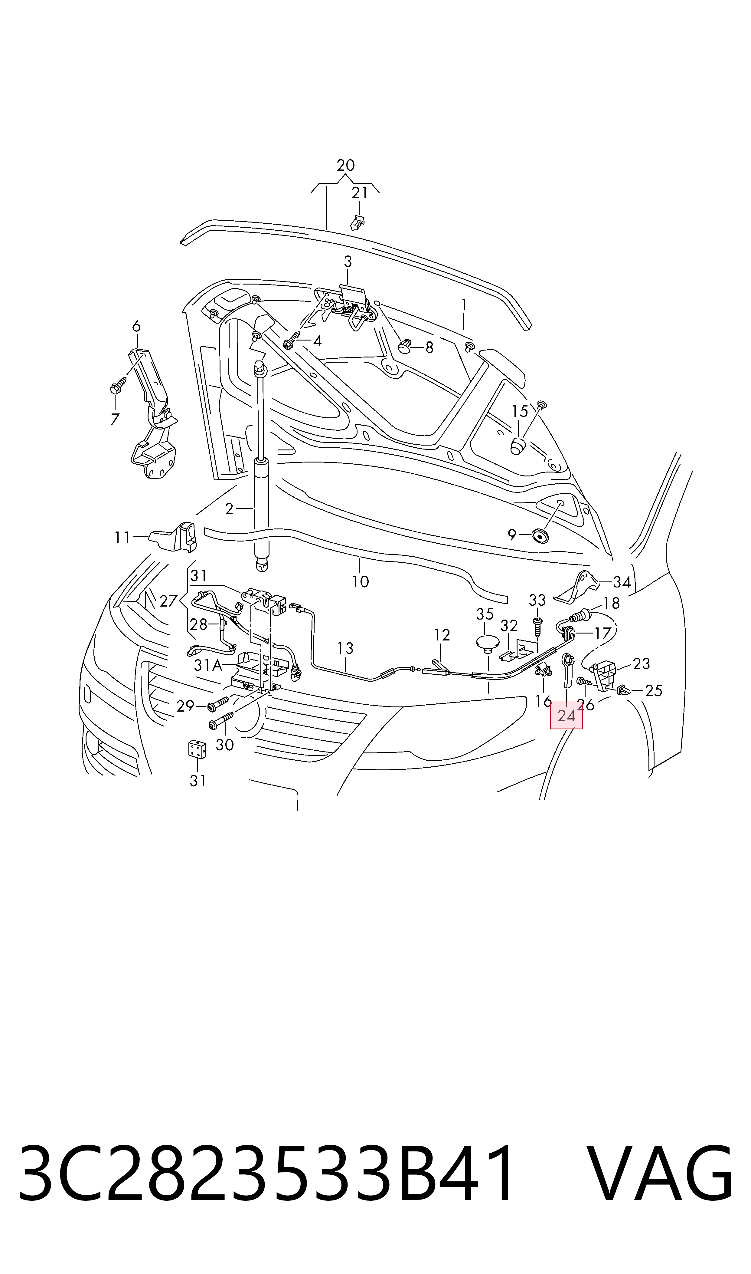 3C2823533B41 VAG