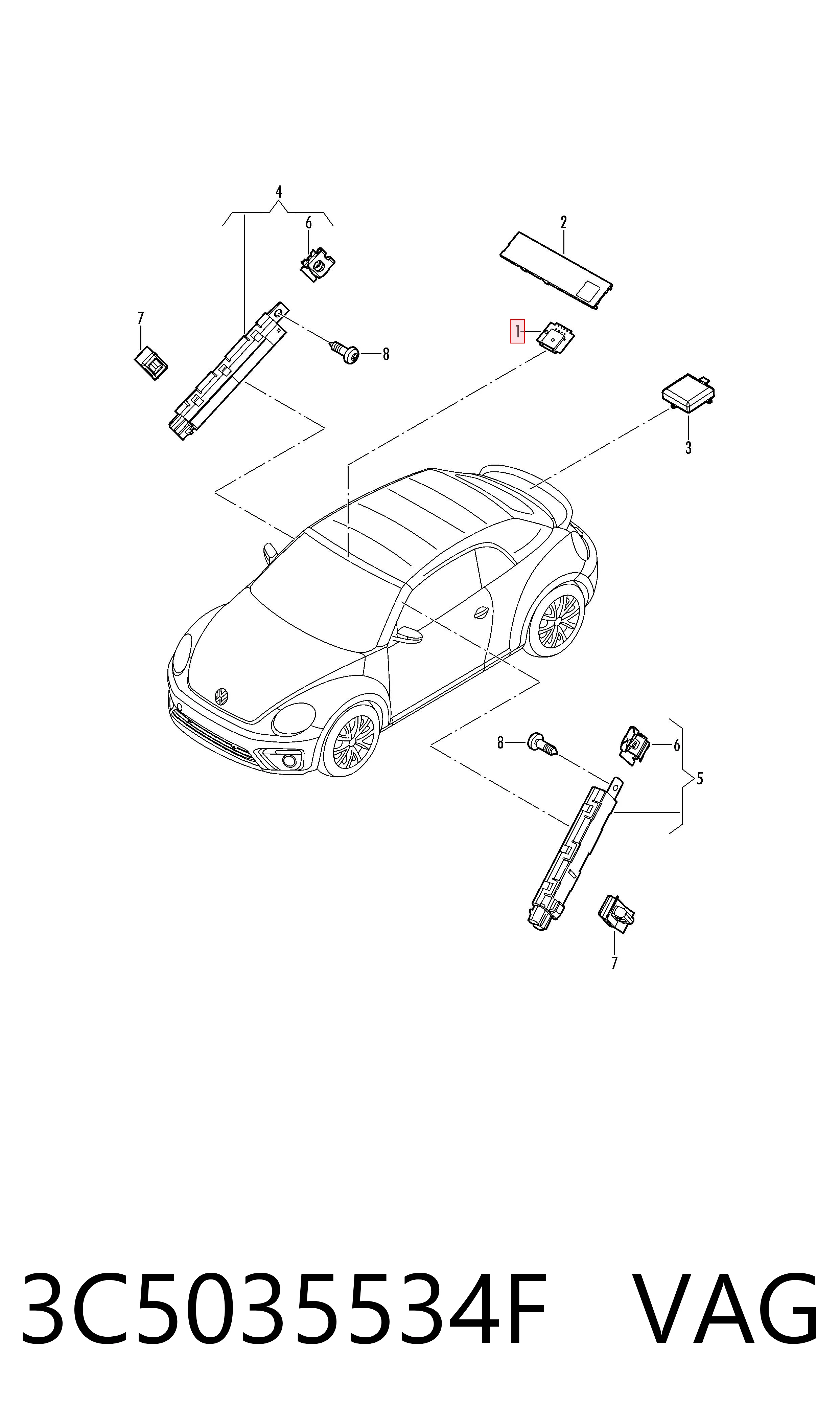  VAG 3C5035534F precio, desde 110,35 EUR