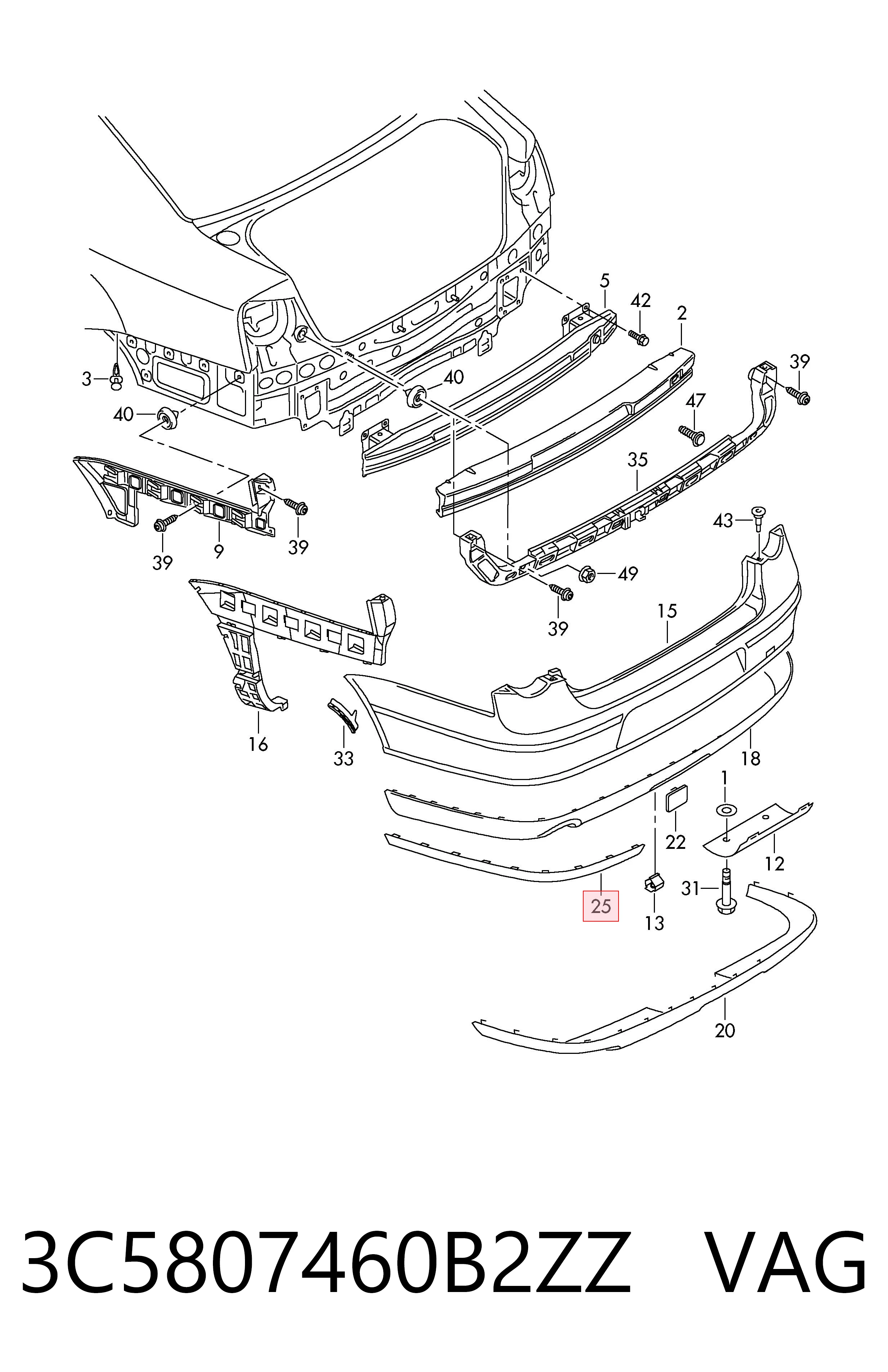 3C5807460B2ZZ VAG