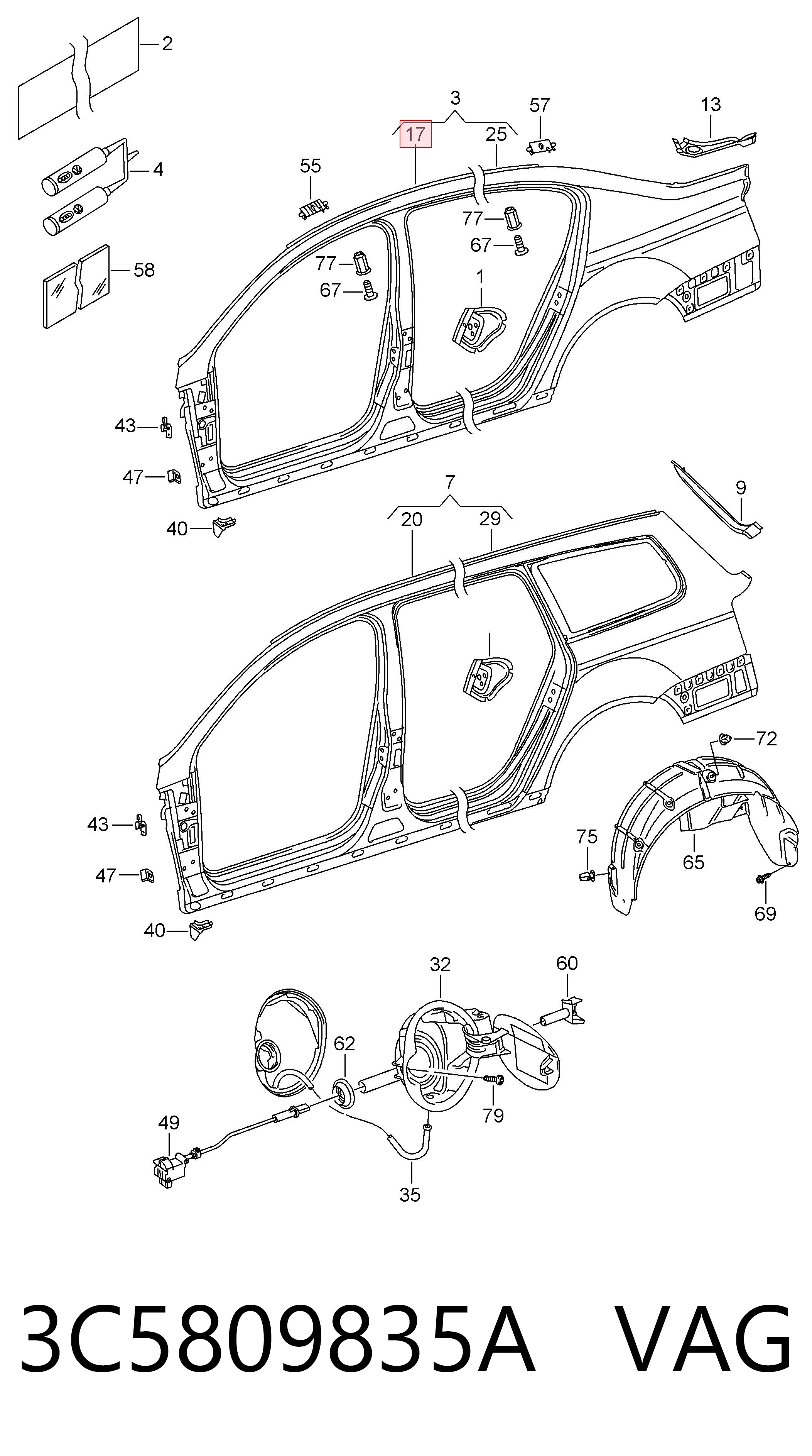 3C5809835A VAG