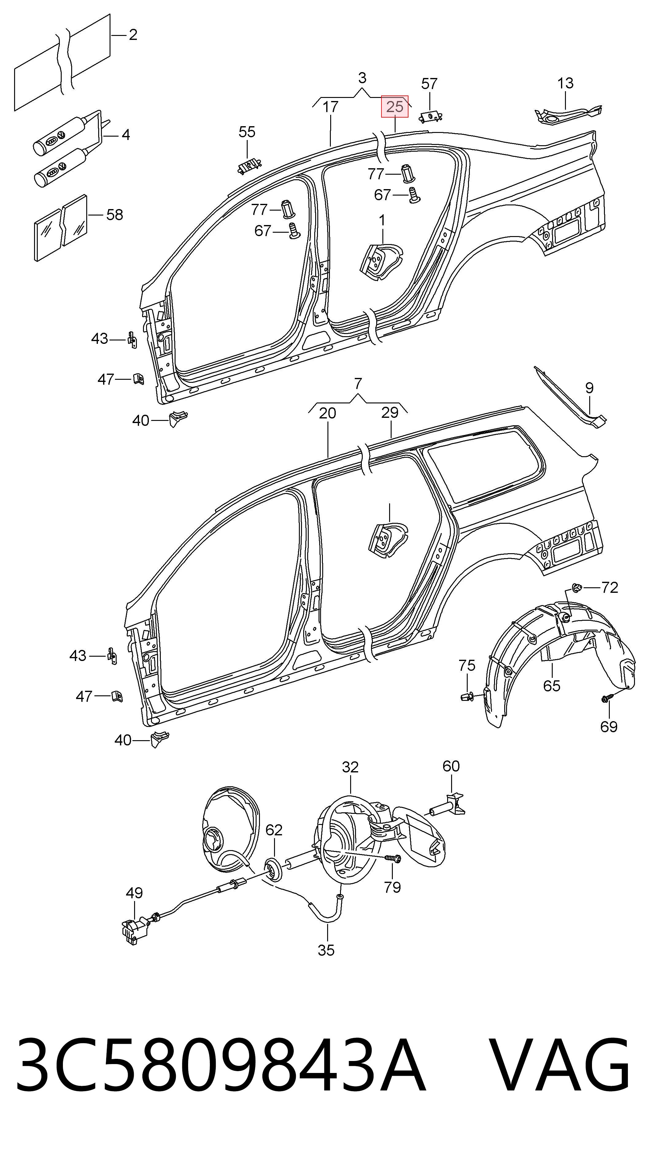 3C5809843A VAG