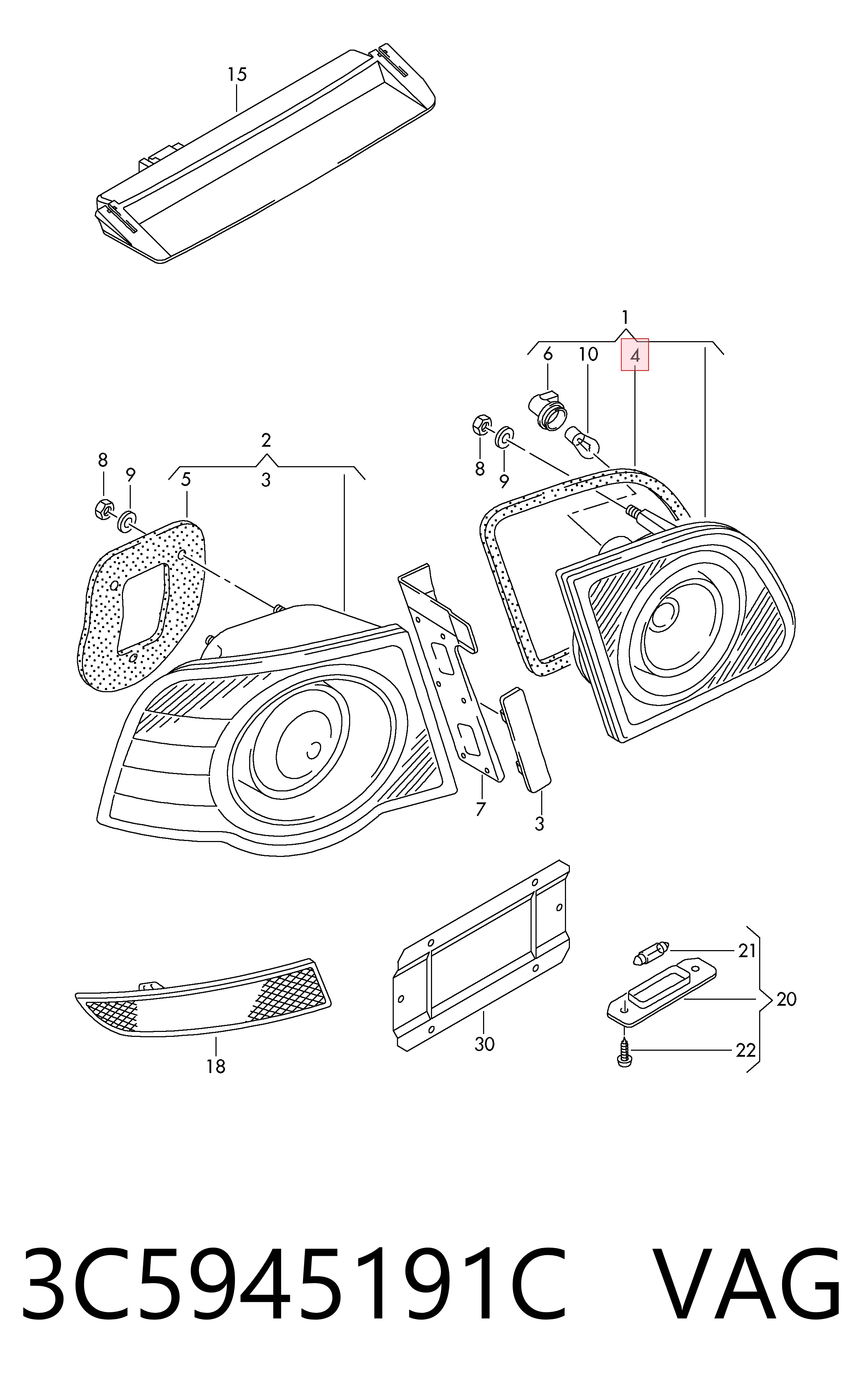 3C5945191C VAG