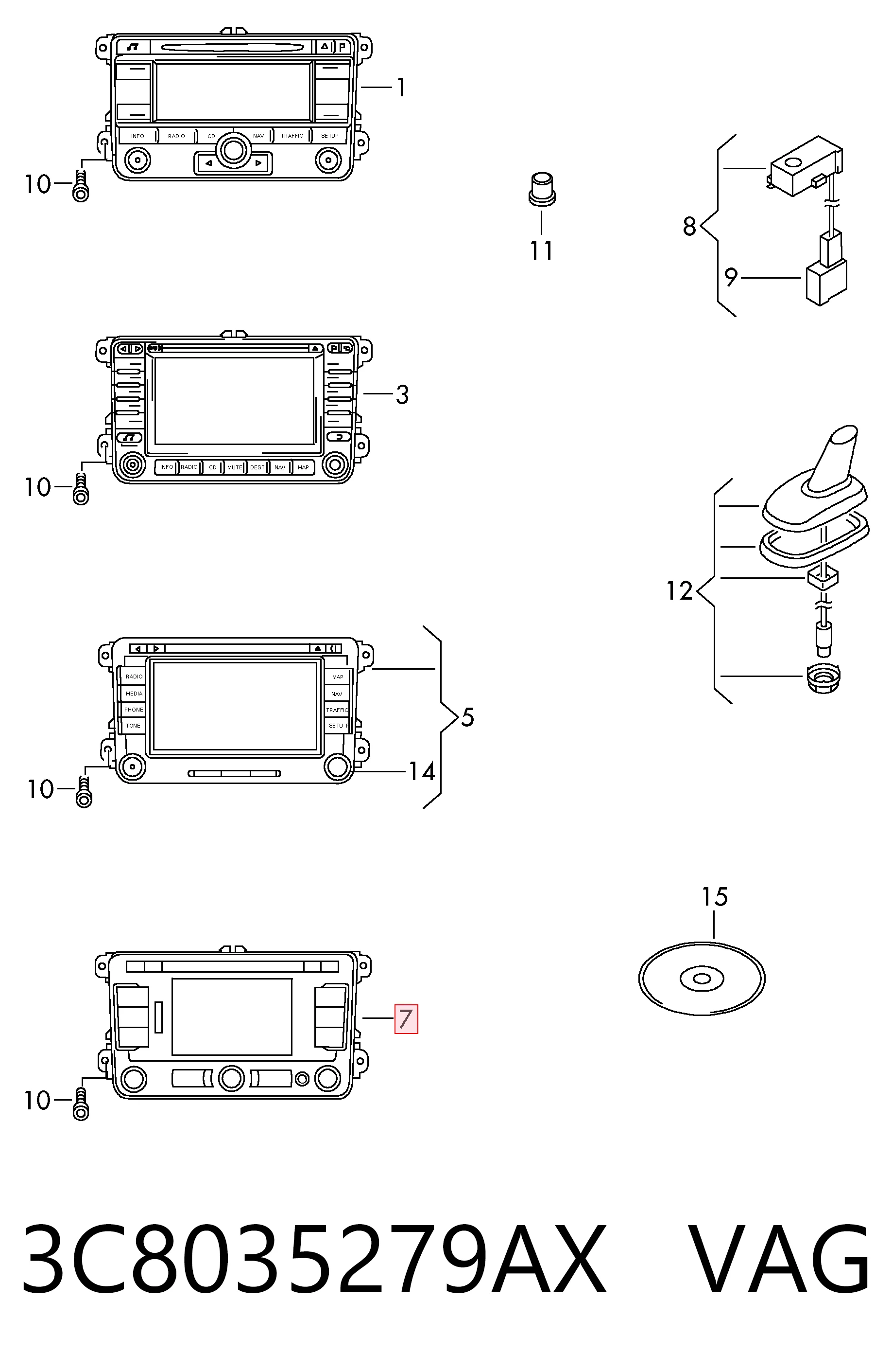 3C8035279AX VAG