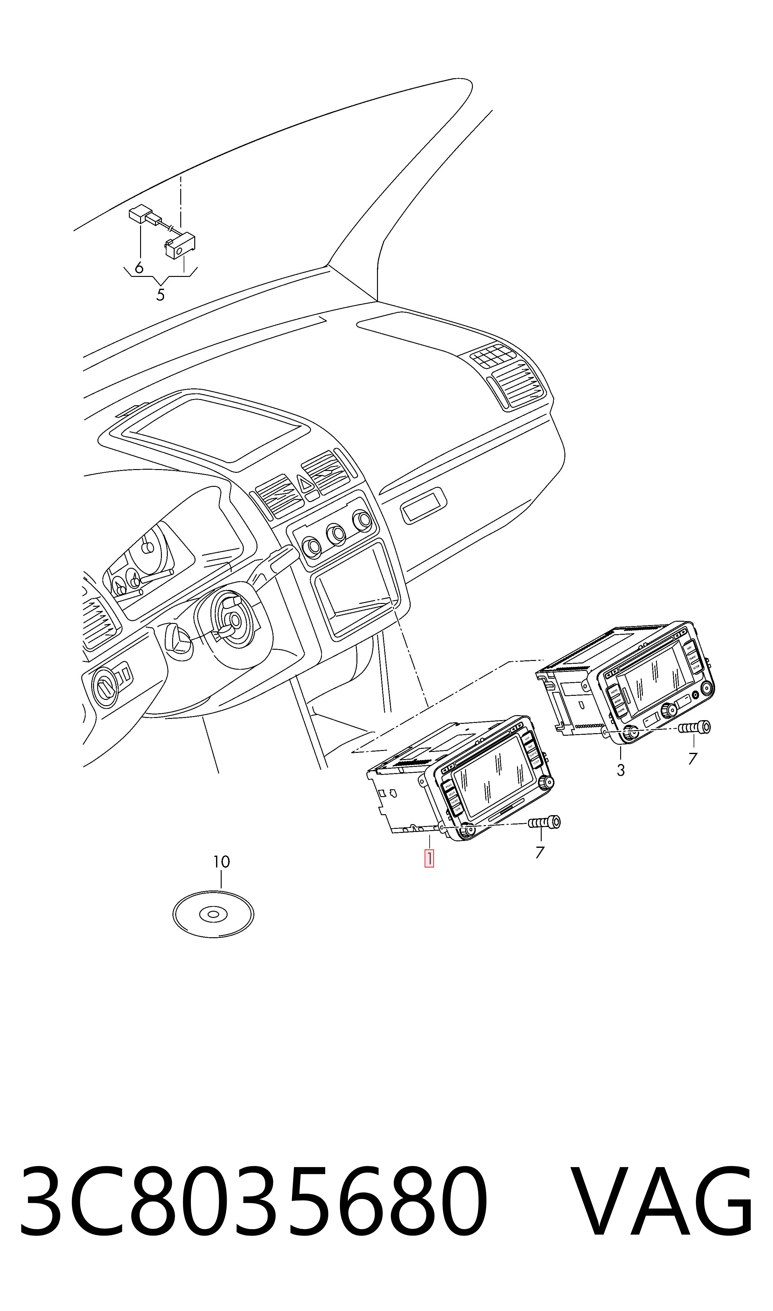 3C8035680 VAG