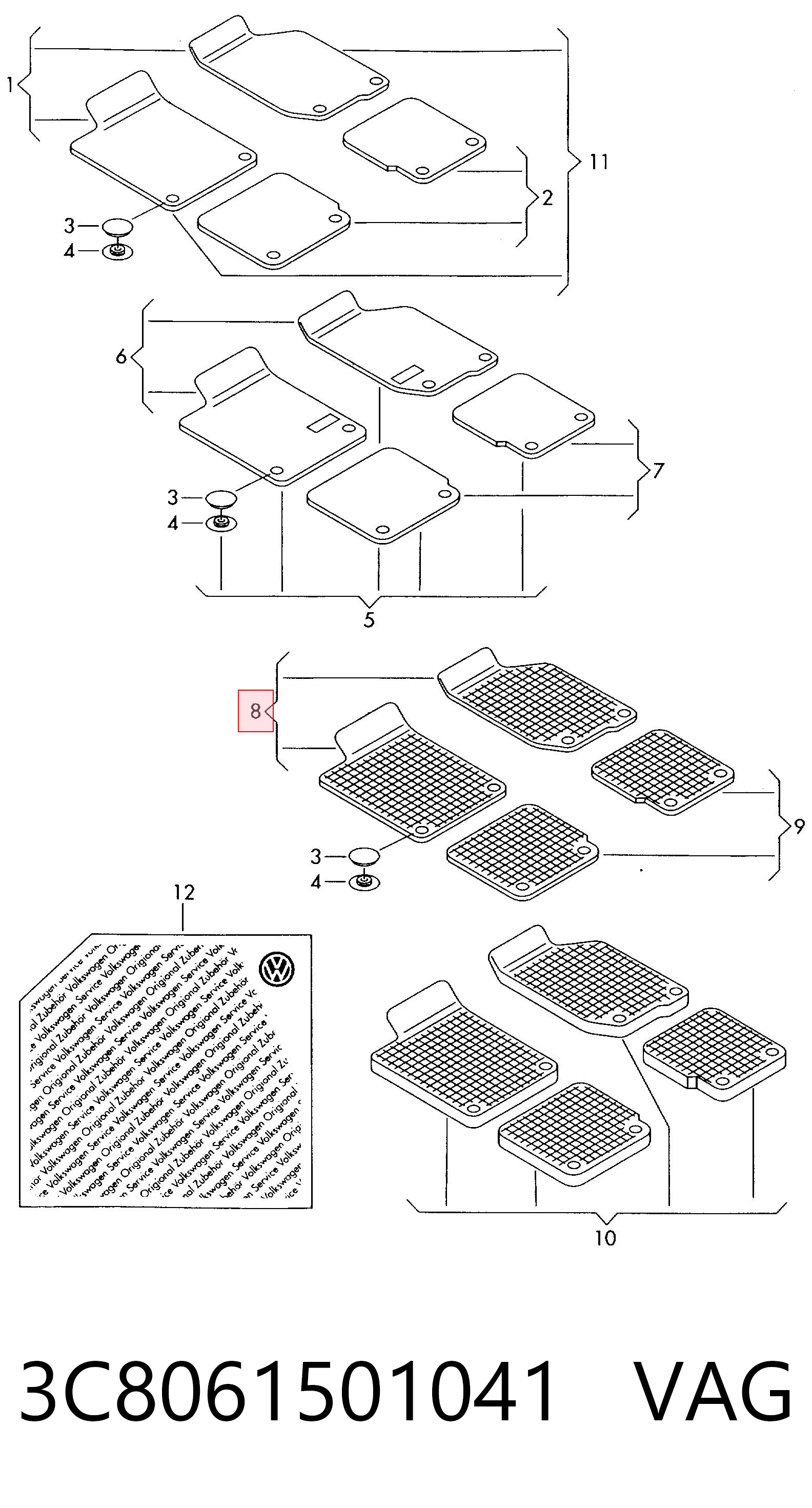 3C8061501041 VAG