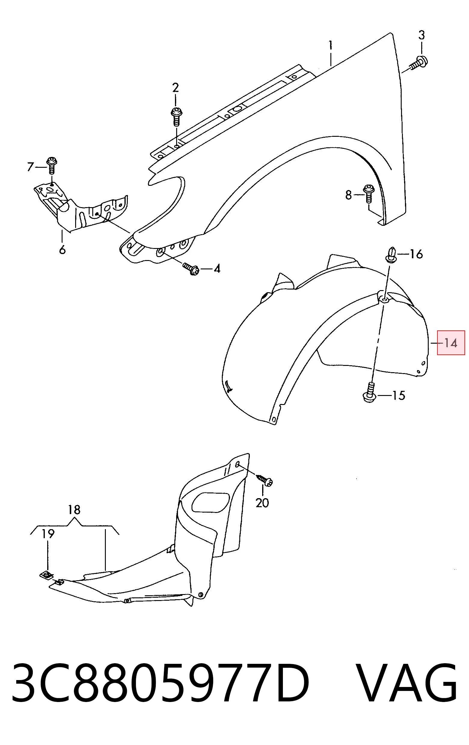 3C8805977D VAG
