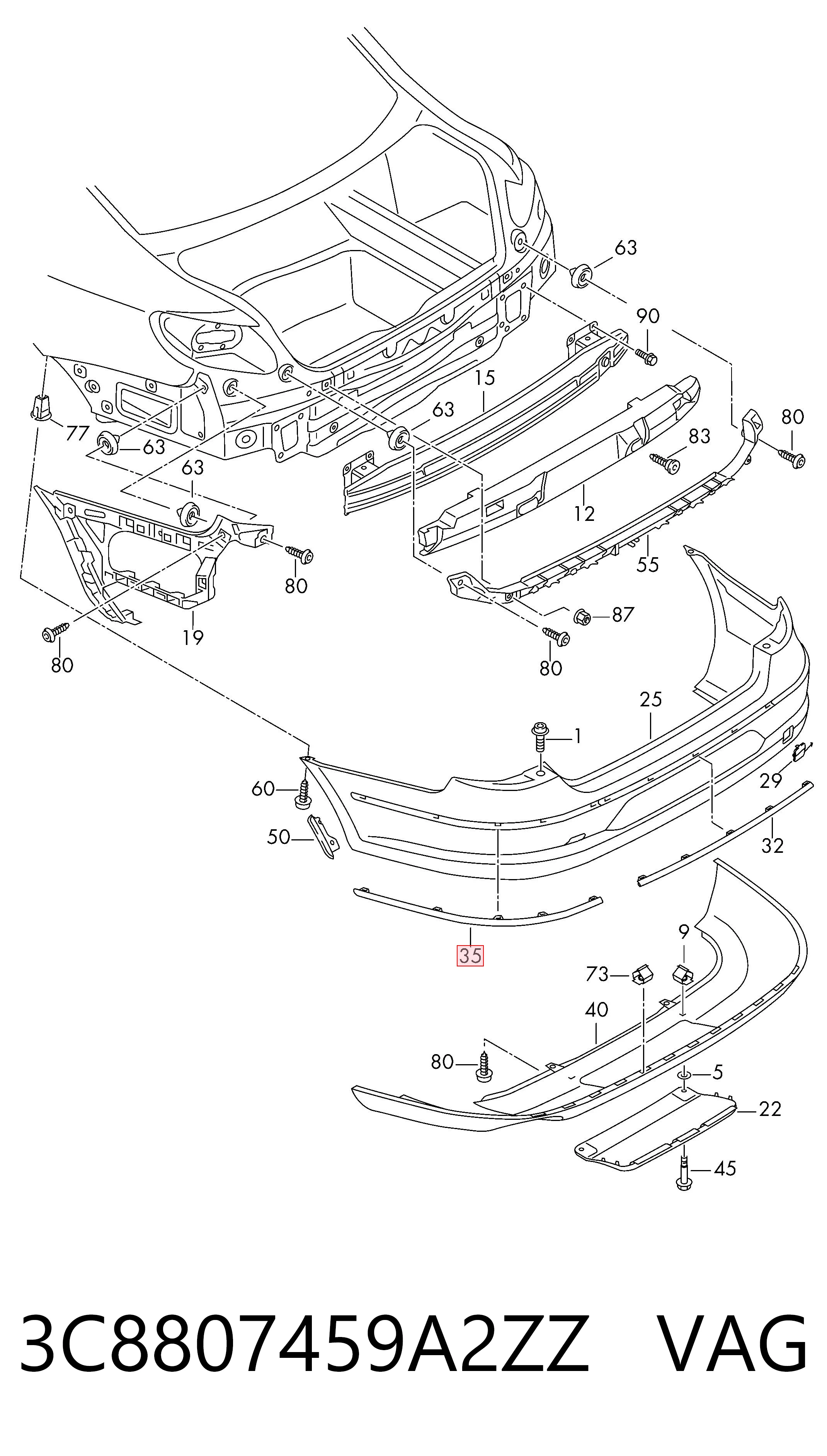 3C8807459A2ZZ VAG
