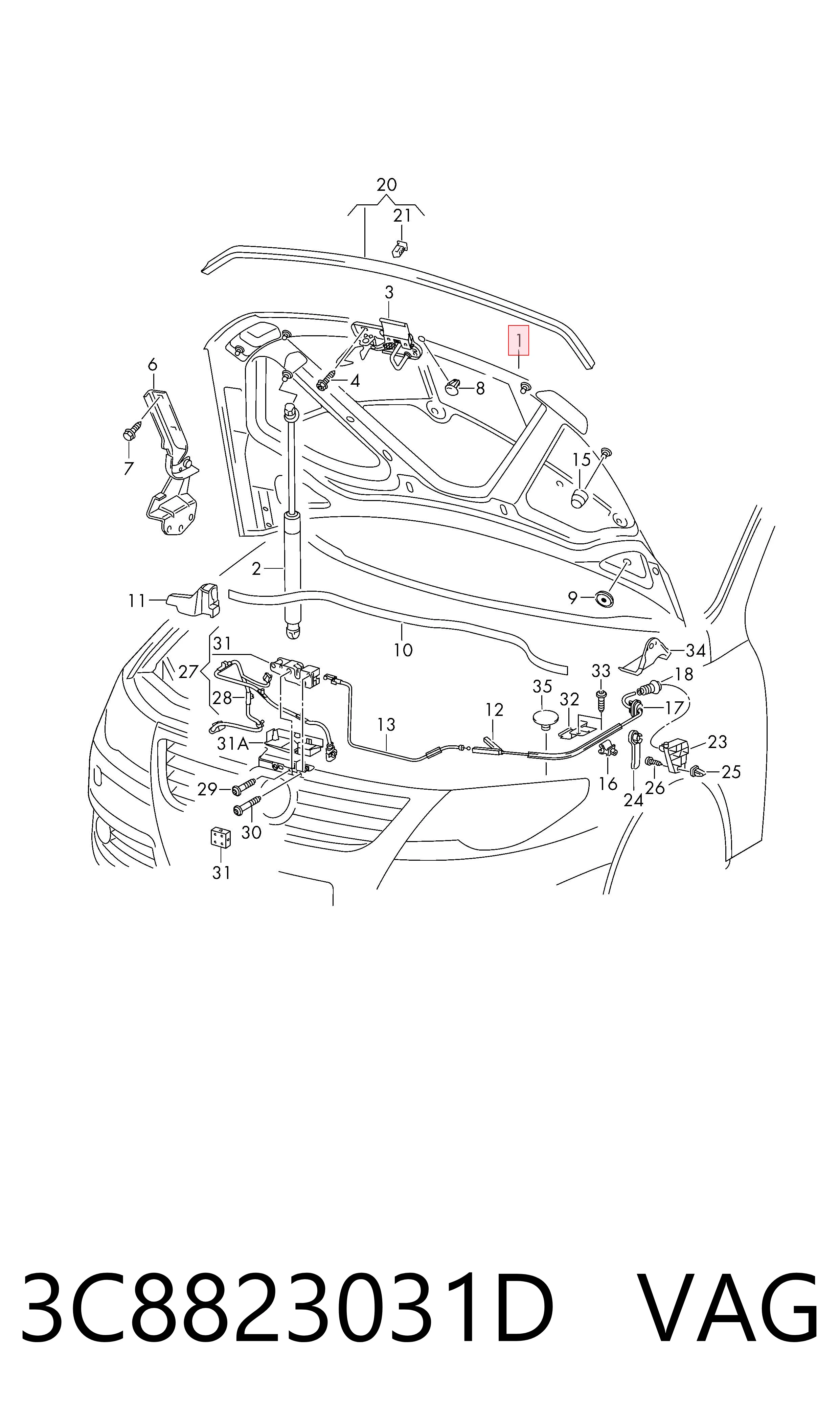 3C8823031D VAG
