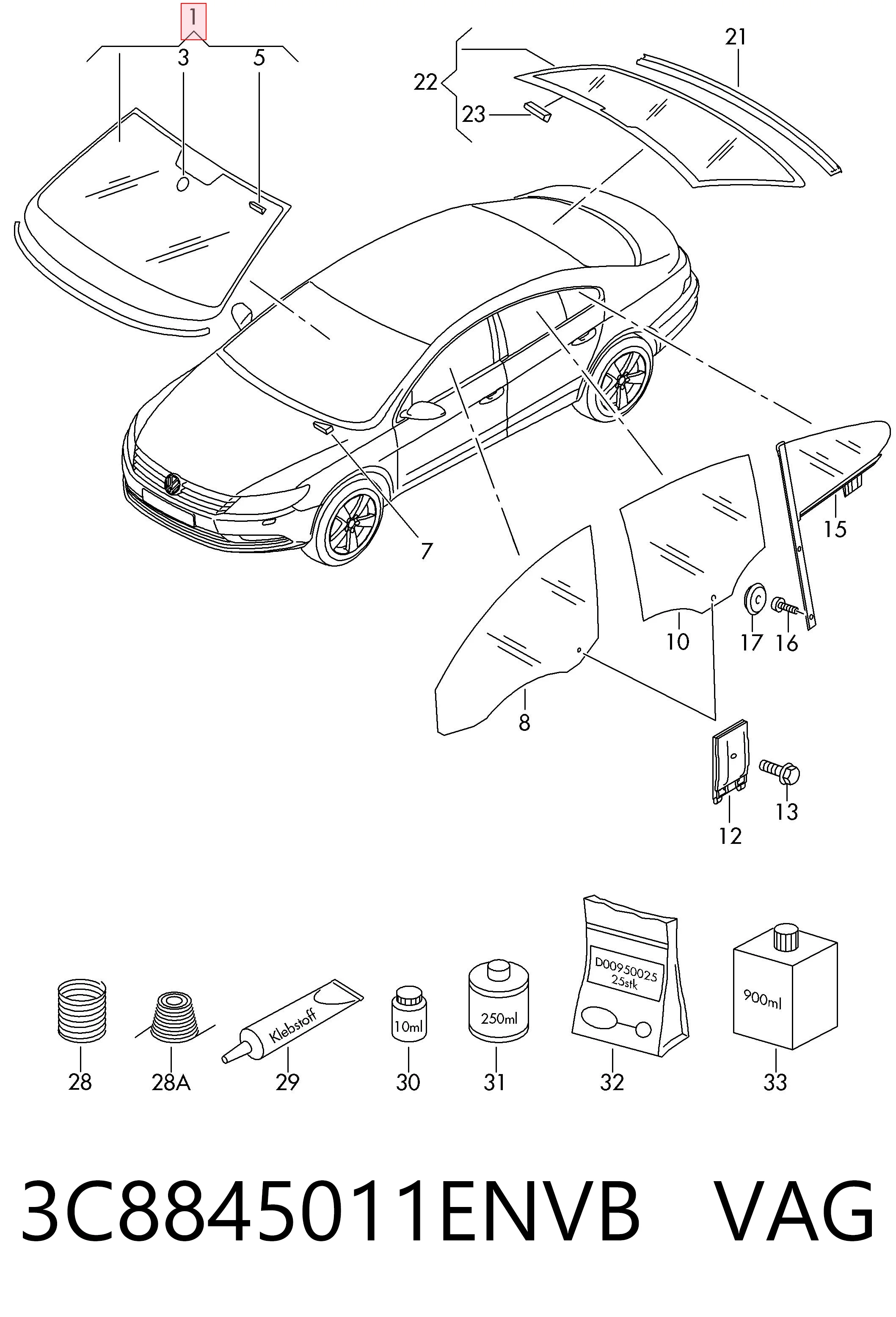 3C8845011ENVB VAG