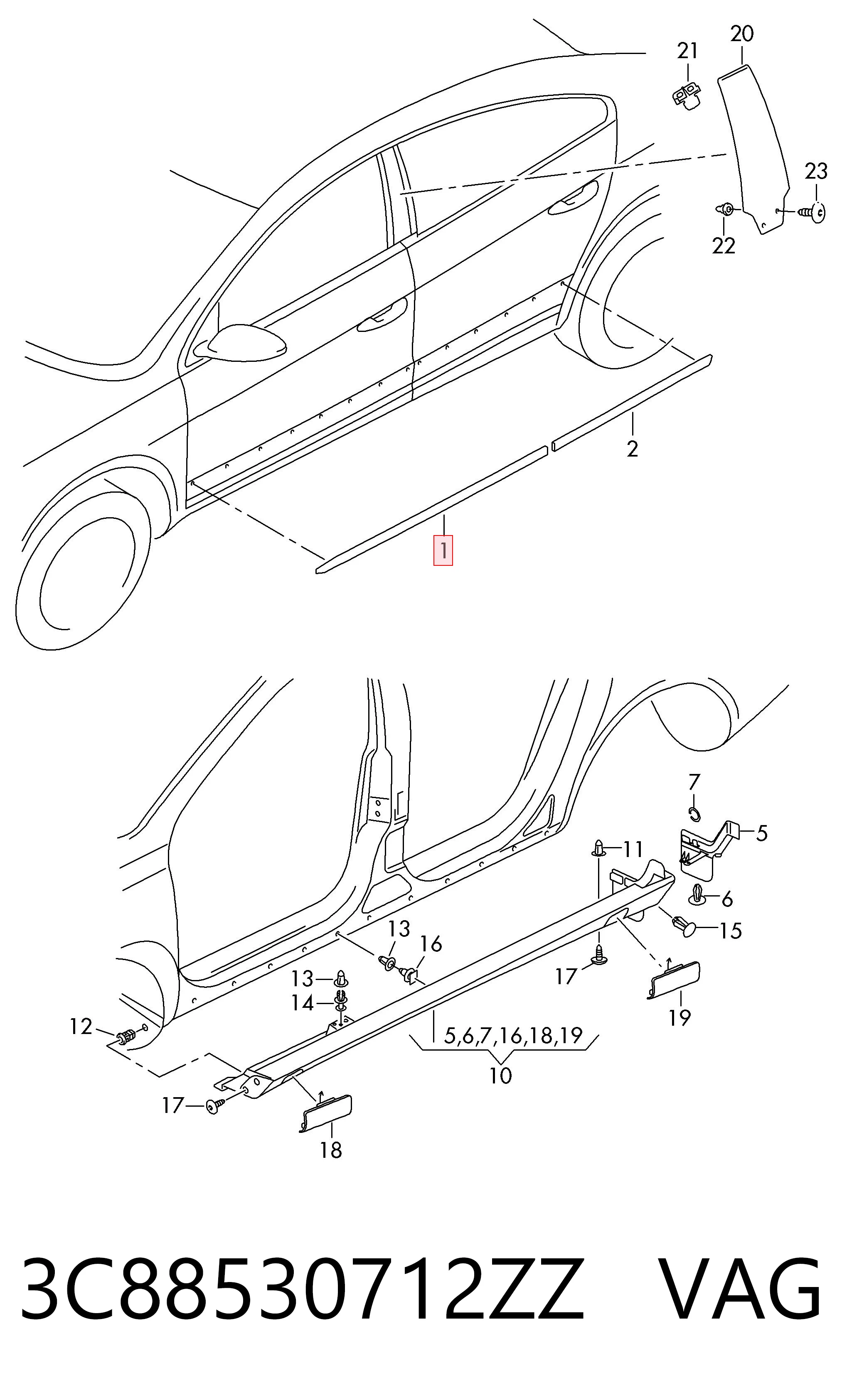3C88530712ZZ VAG