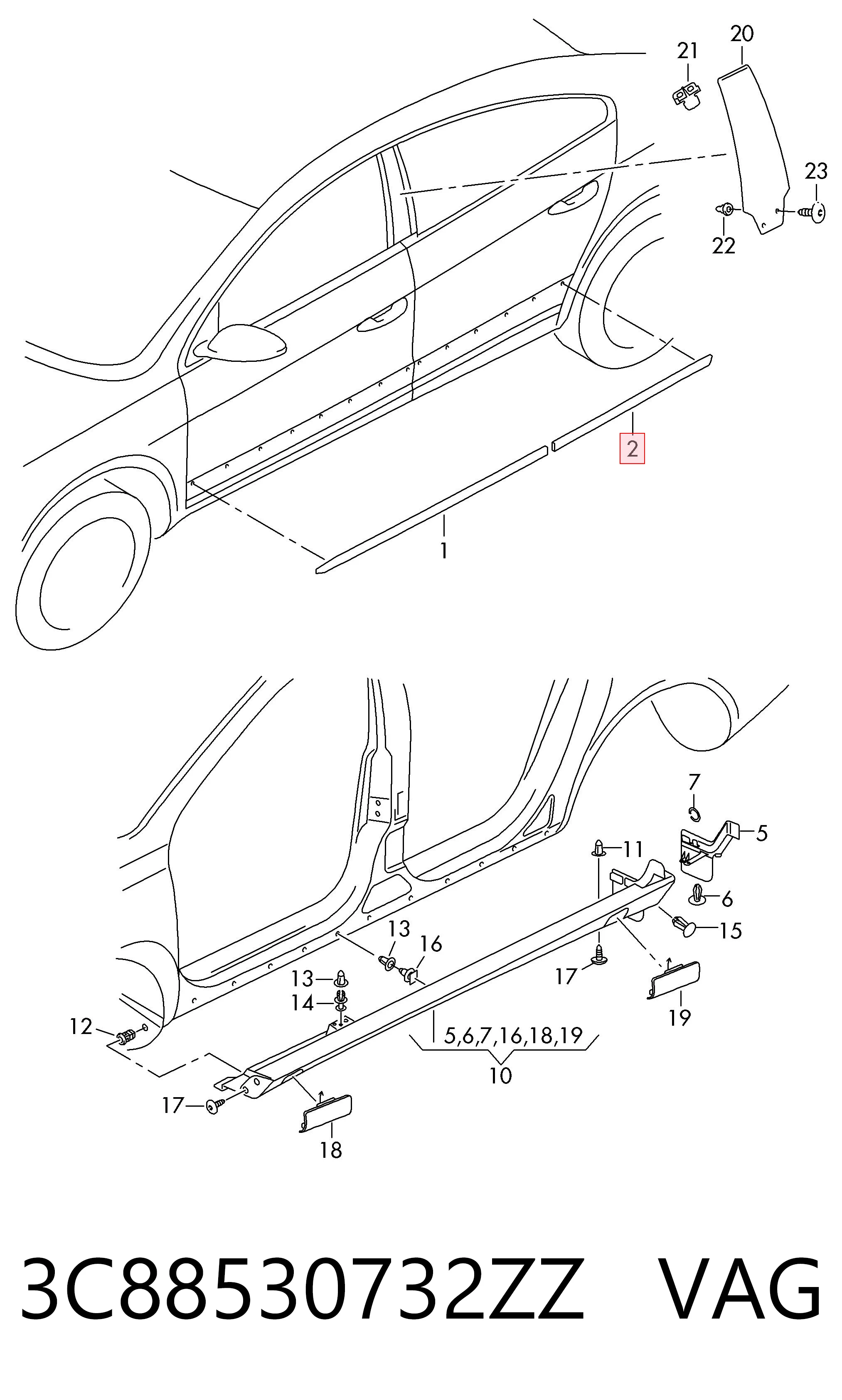 3C88530732ZZ VAG