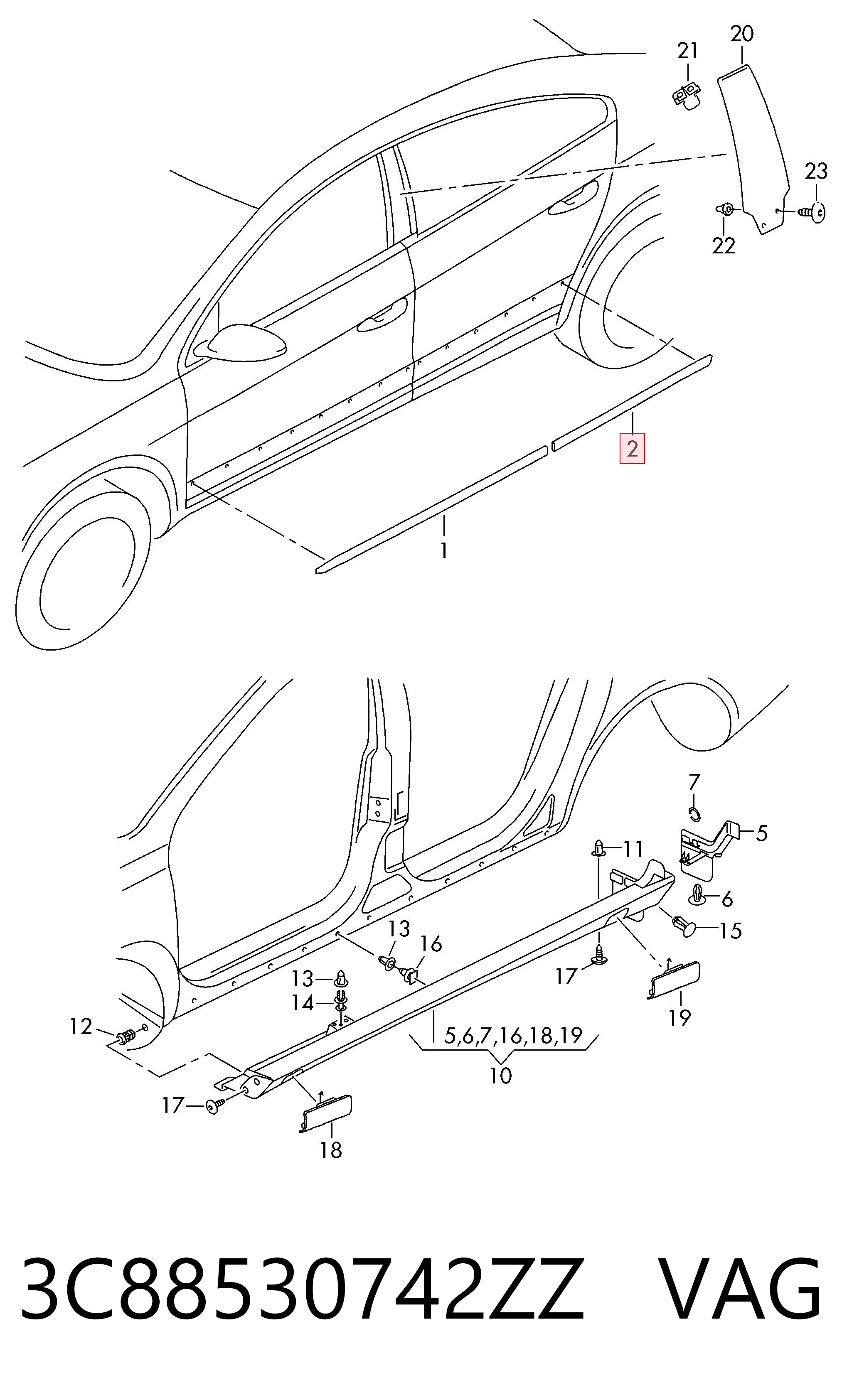 3C88530742ZZ VAG