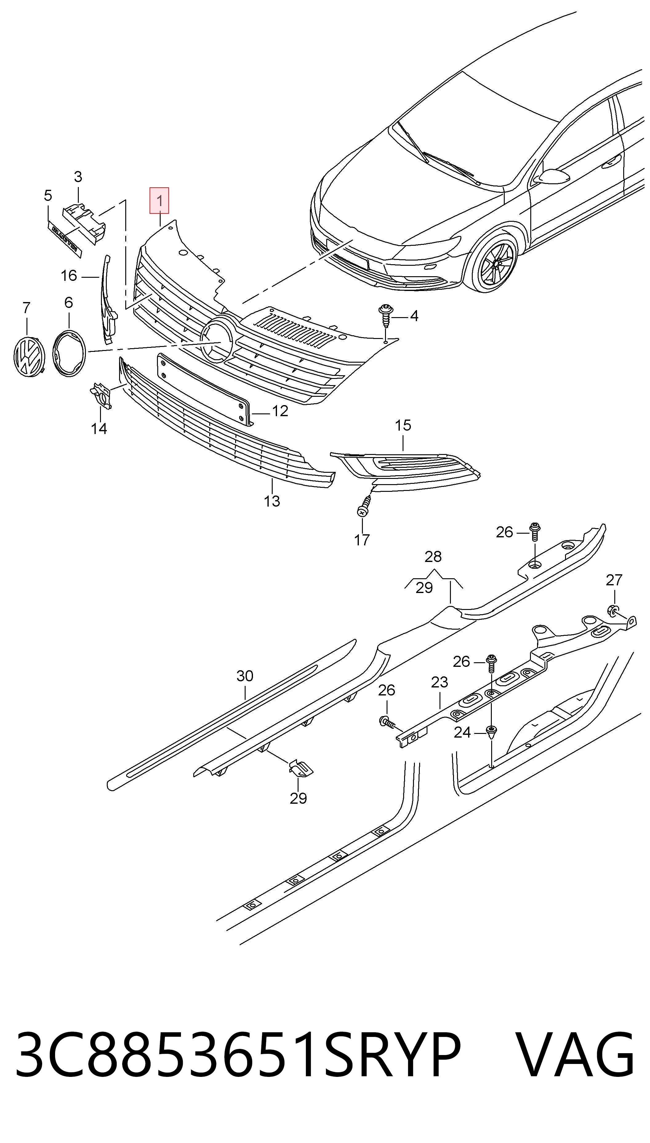 3C8853651SRYP VAG