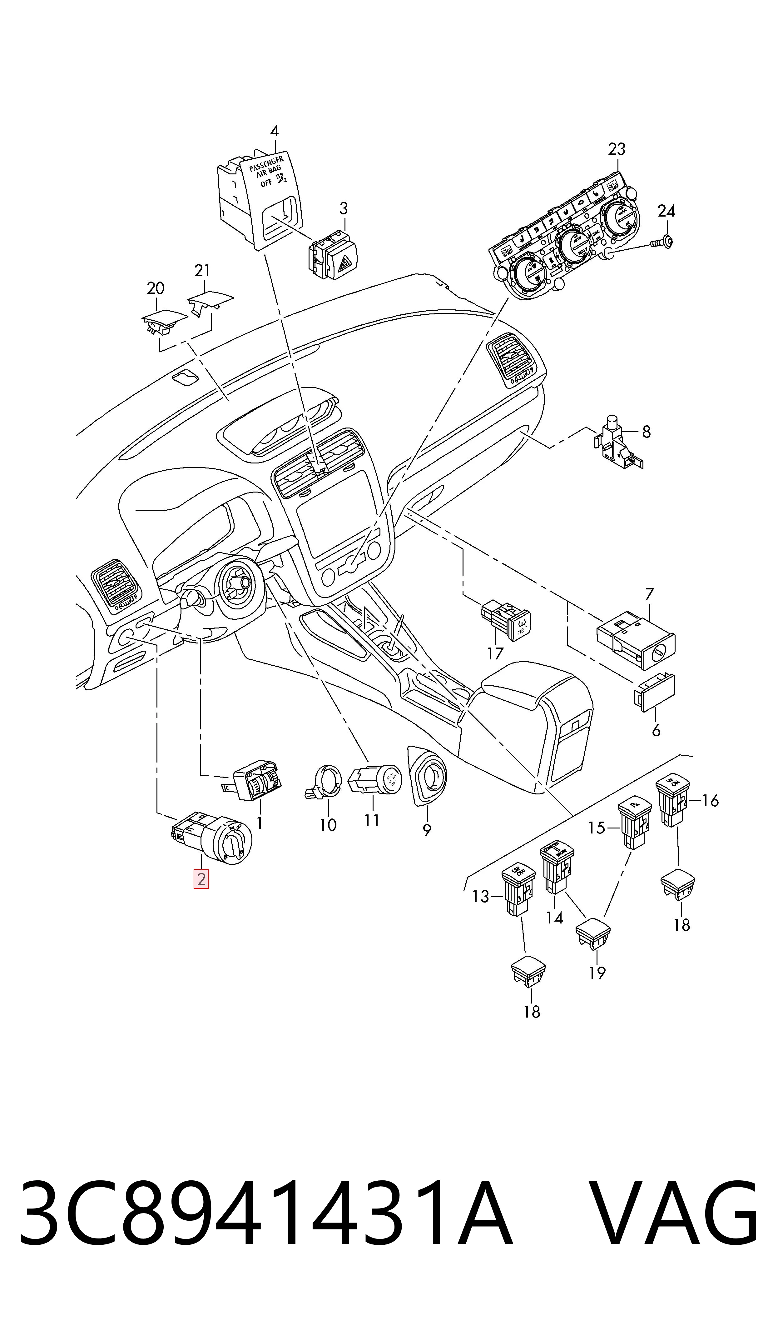 3C8941431A VAG