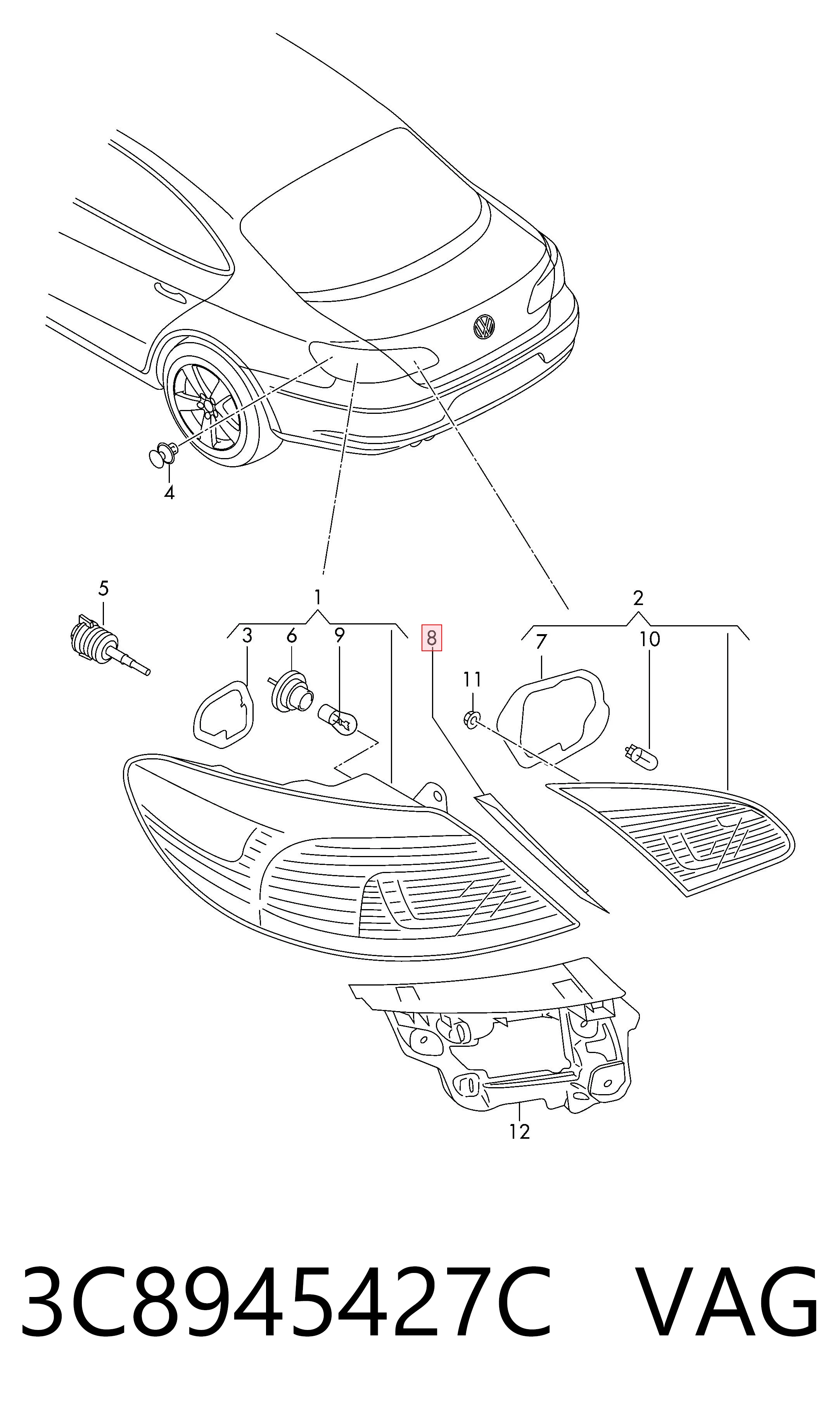 3C8945427C VAG