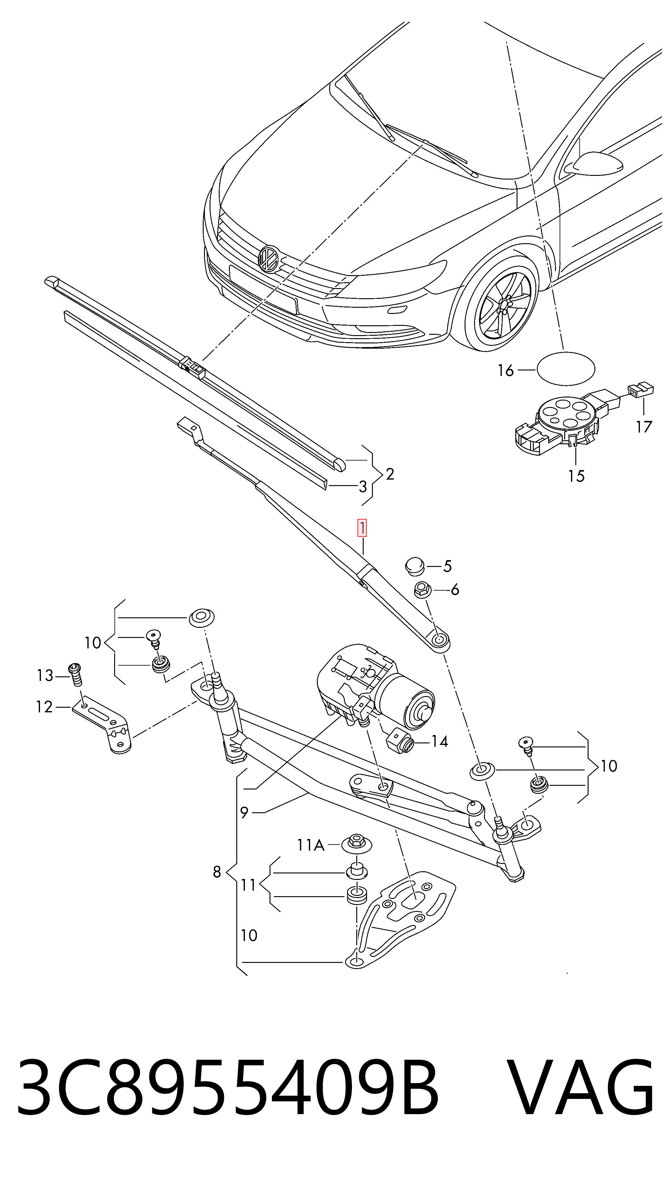 3C8955409B VAG