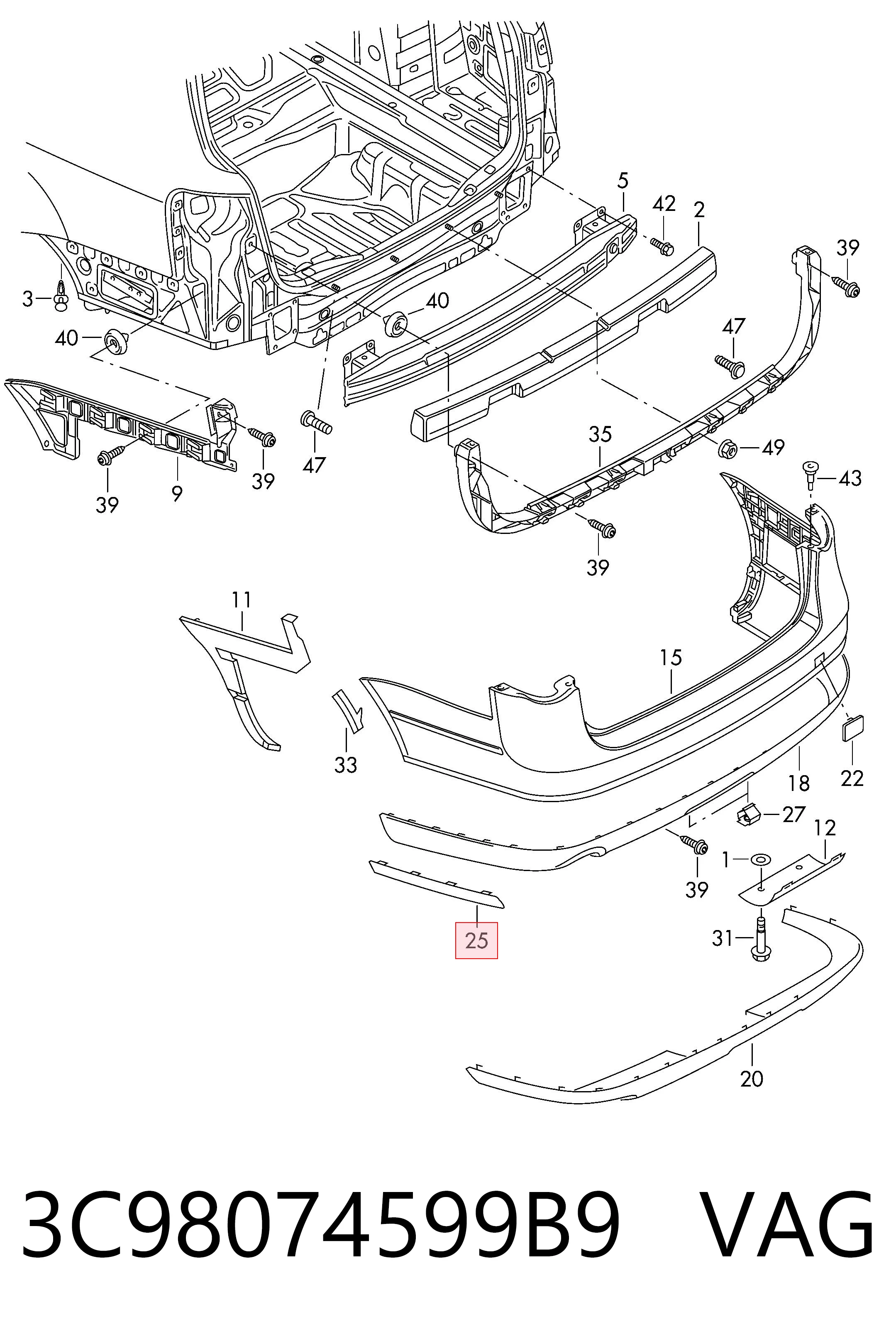3C98074599B9 VAG