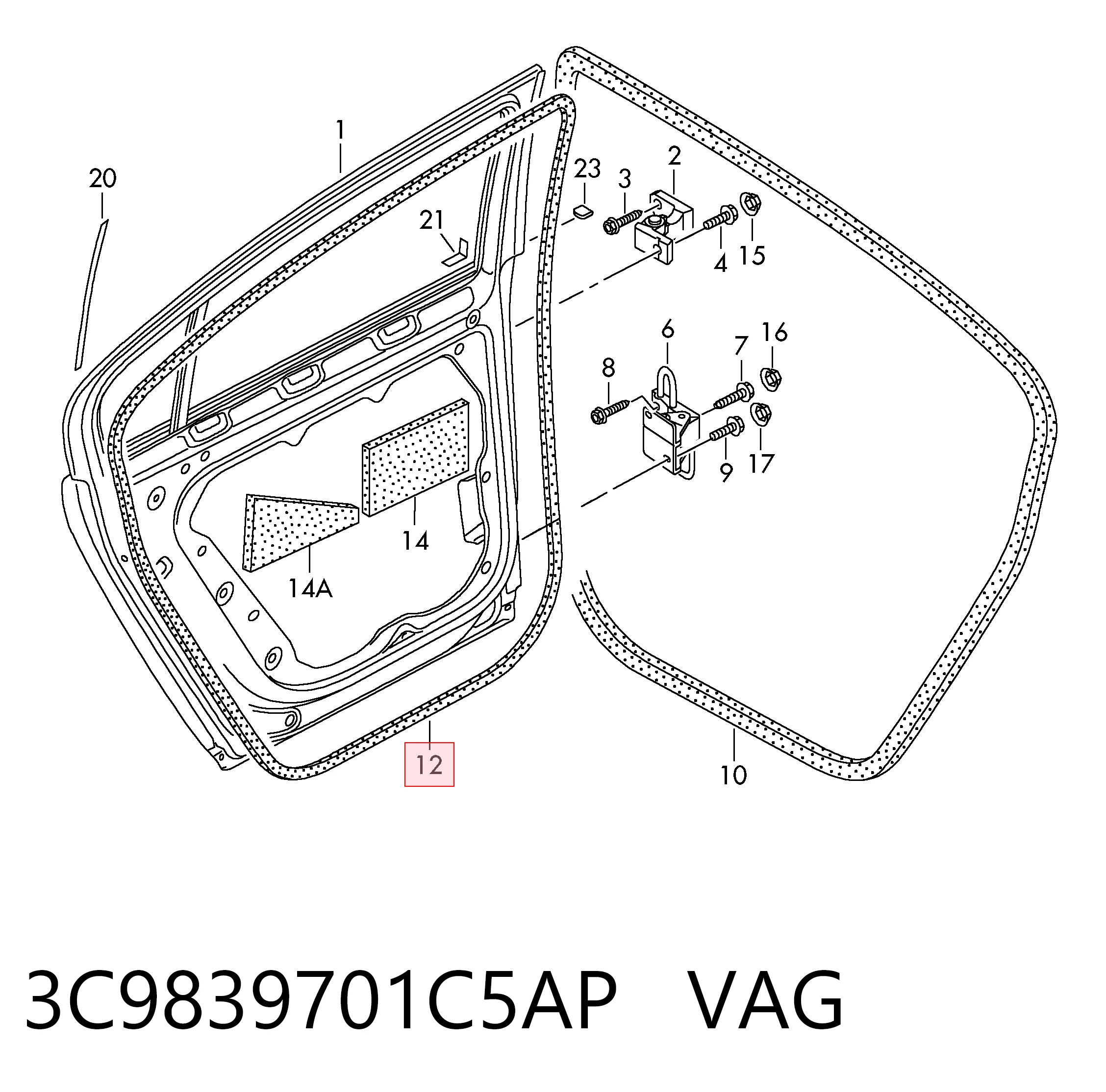 3C9839701C5AP VAG