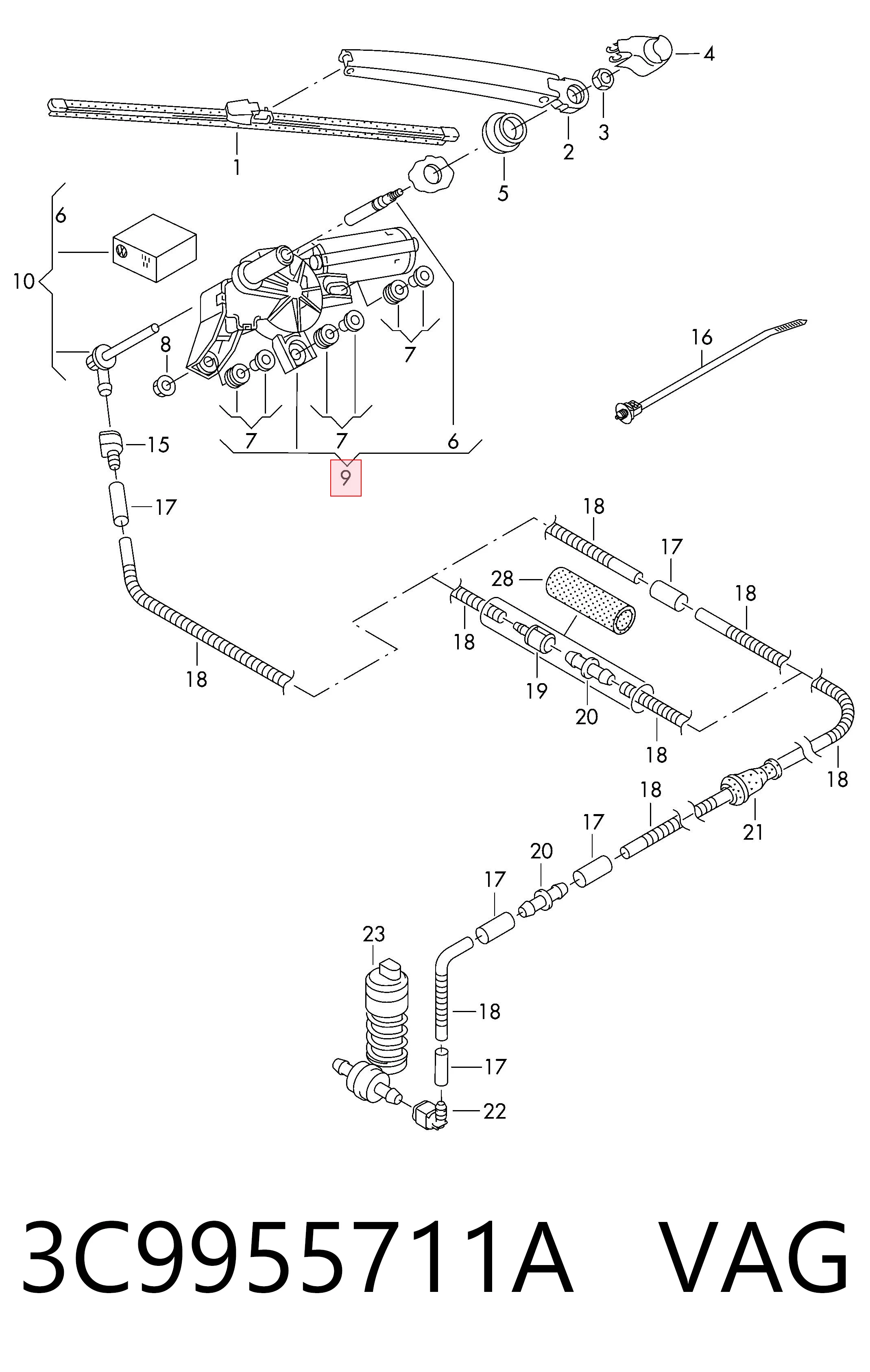 3C9955711A VAG