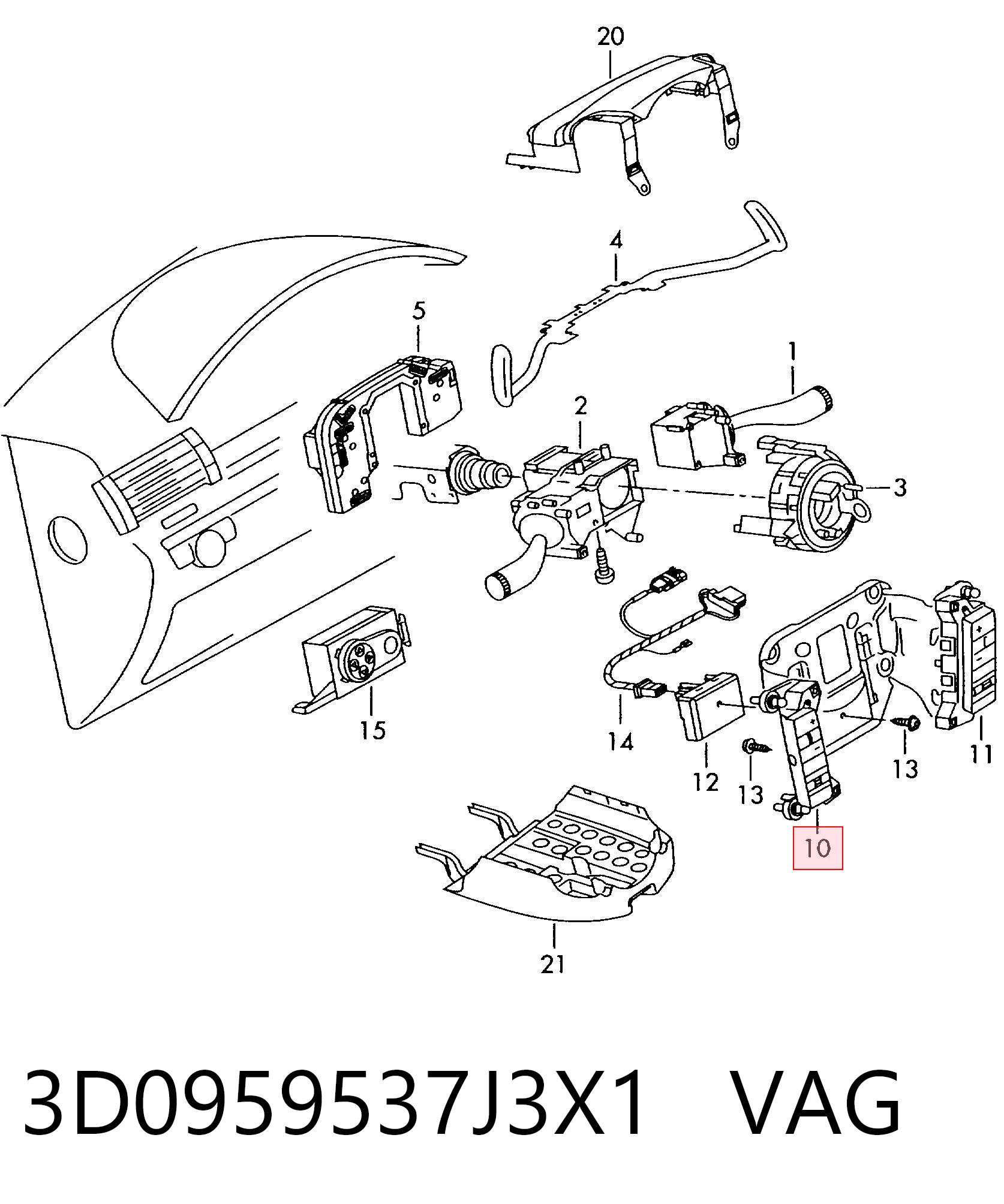 3D0959537J3X1 VAG