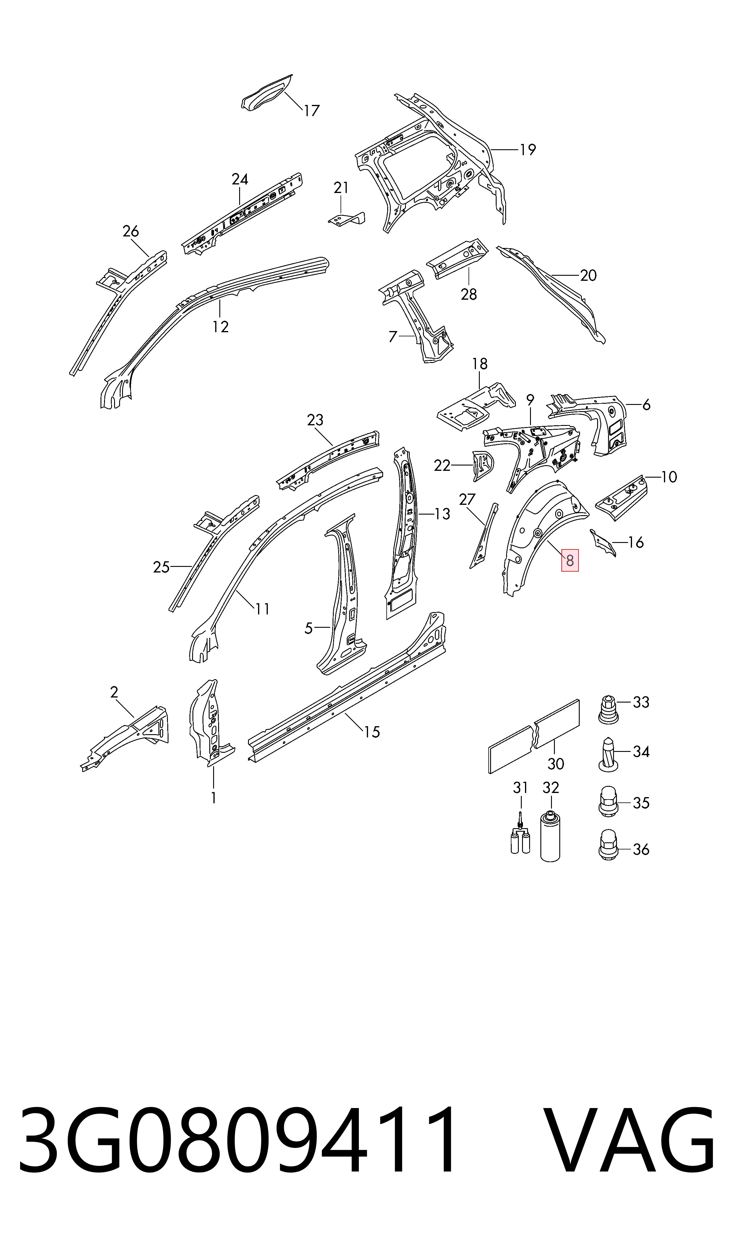 3G0809411 VAG